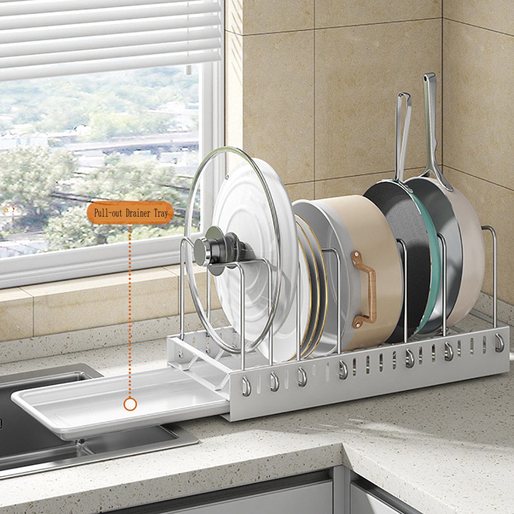 GarveeMore Küchenregal Schubladen Organizer Küche Topf- günstig online kaufen