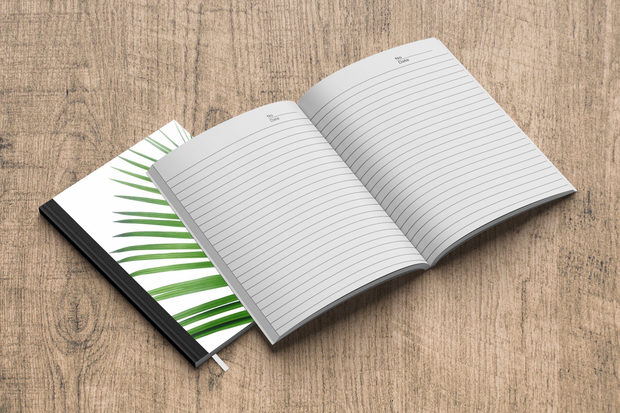 Natur Notizbuch - Haushaltsbuch Notizheft, MuchoWow Pflanze - 98 A5, Grün Seiten, - Weiß, Tagebuch, Merkzettel, Journal,