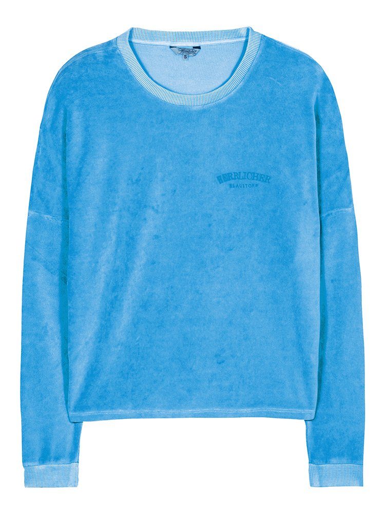 Herrlicher Rundhalspullover Smila Jersey Velour aus günstig online kaufen