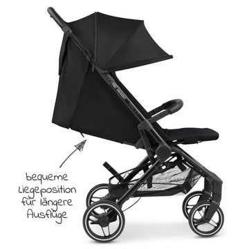 ABC Design Kinder-Buggy Ping Two Trekking - Ink, Sportwagen mit Liegefunktion & Regenschutz - klein faltbar bis 22 kg