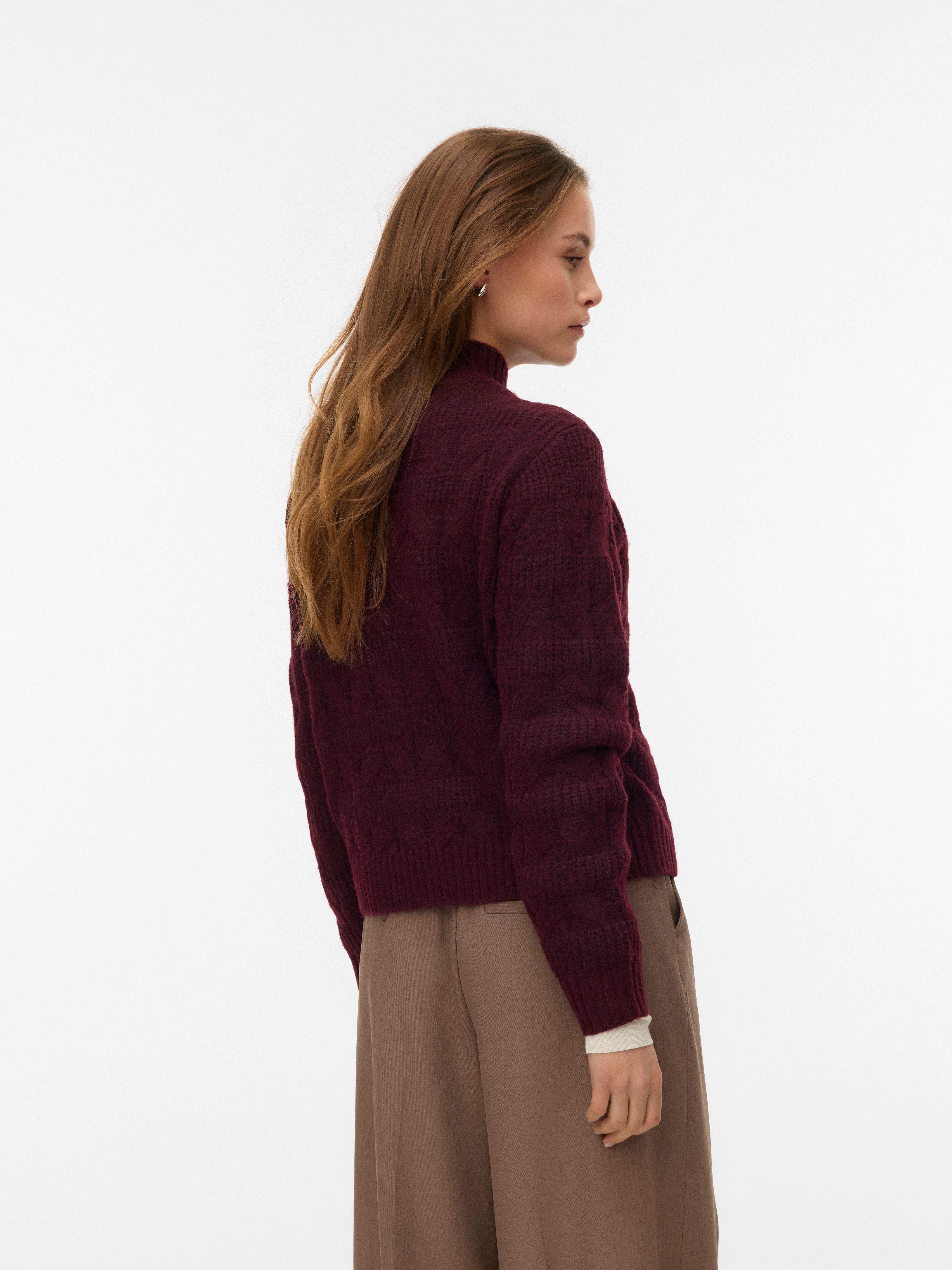 Vero Moda Strickpullover VMVIRGO LS HIGHNECK PULLOVER BF