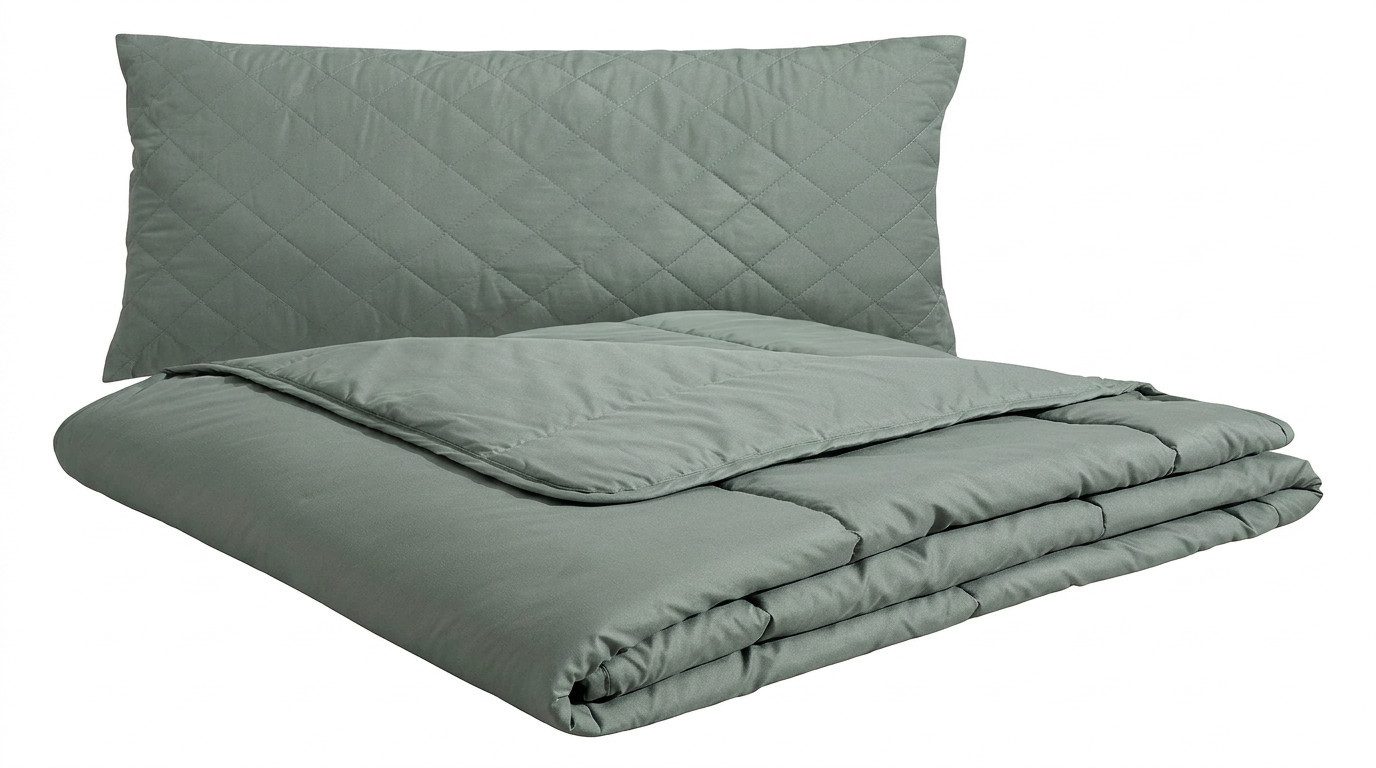 OTTO home Microfaserbettdecke + Microfaserkissen Clarra Spar Set, Decke + Kissen 135x200, 155x200 cm & weitere Größen, Set mit Kissen 40x80 cm, 80x80 cm, Sommer, Herbst, Winter in grau