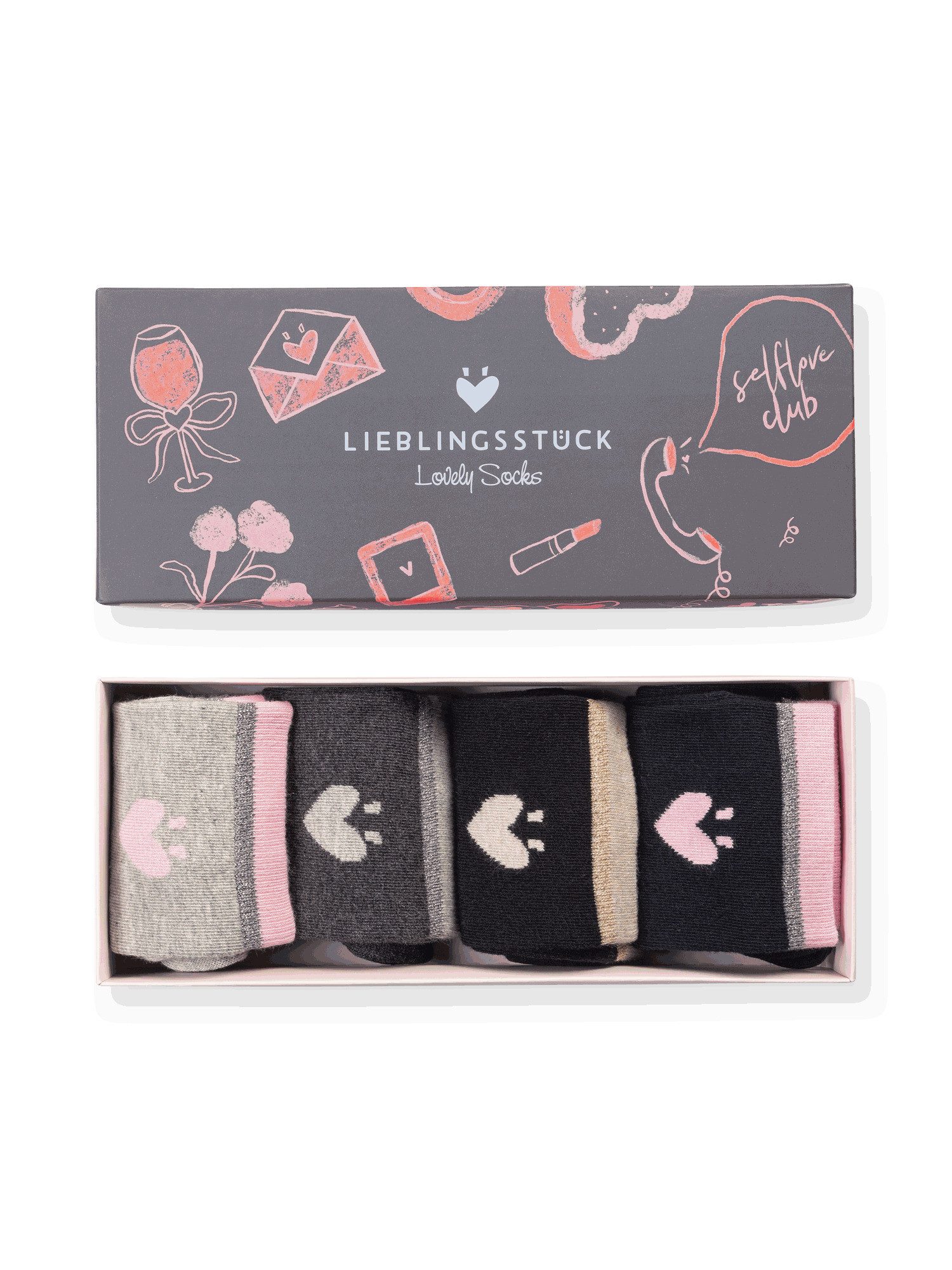 Lieblingsstück Langsocken KellyEp - Geschenkbox - Regular mit Baumwoll-Anteil