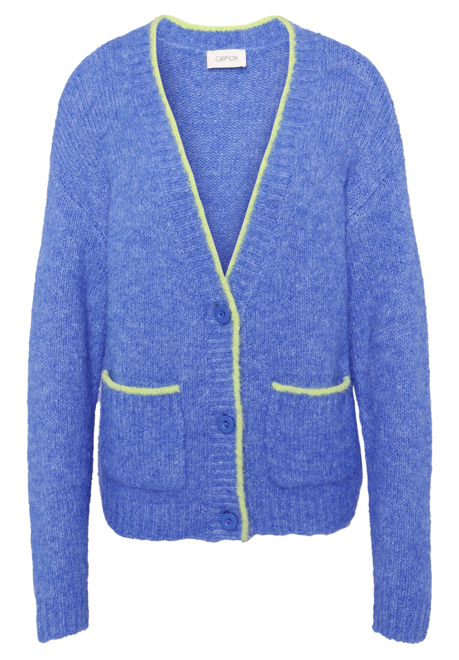 Cartoon Strickjacke Cartoon Damen Strick-Cardigan mit günstig online kaufen