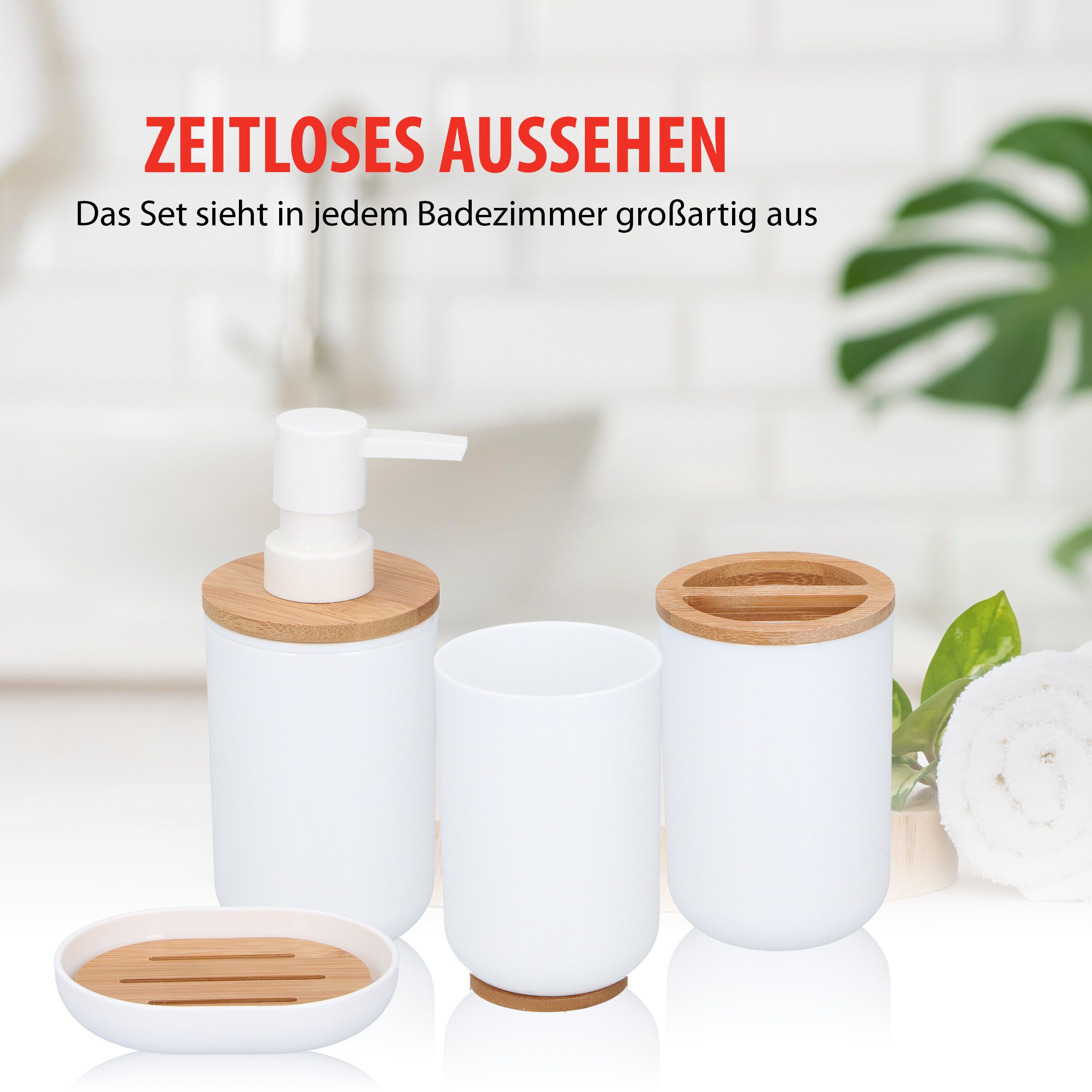 Alpina Badaccessoire-Set alpina Badezimmer Set Weiß – Bild 5 von 5