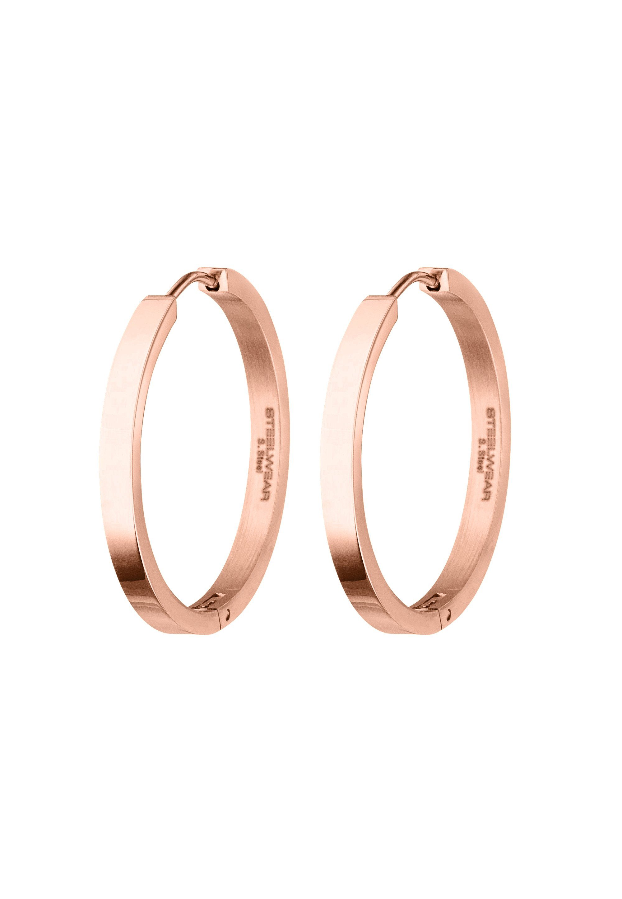 STEELWEAR Paar Creolen barcelona, in schlichtem Design