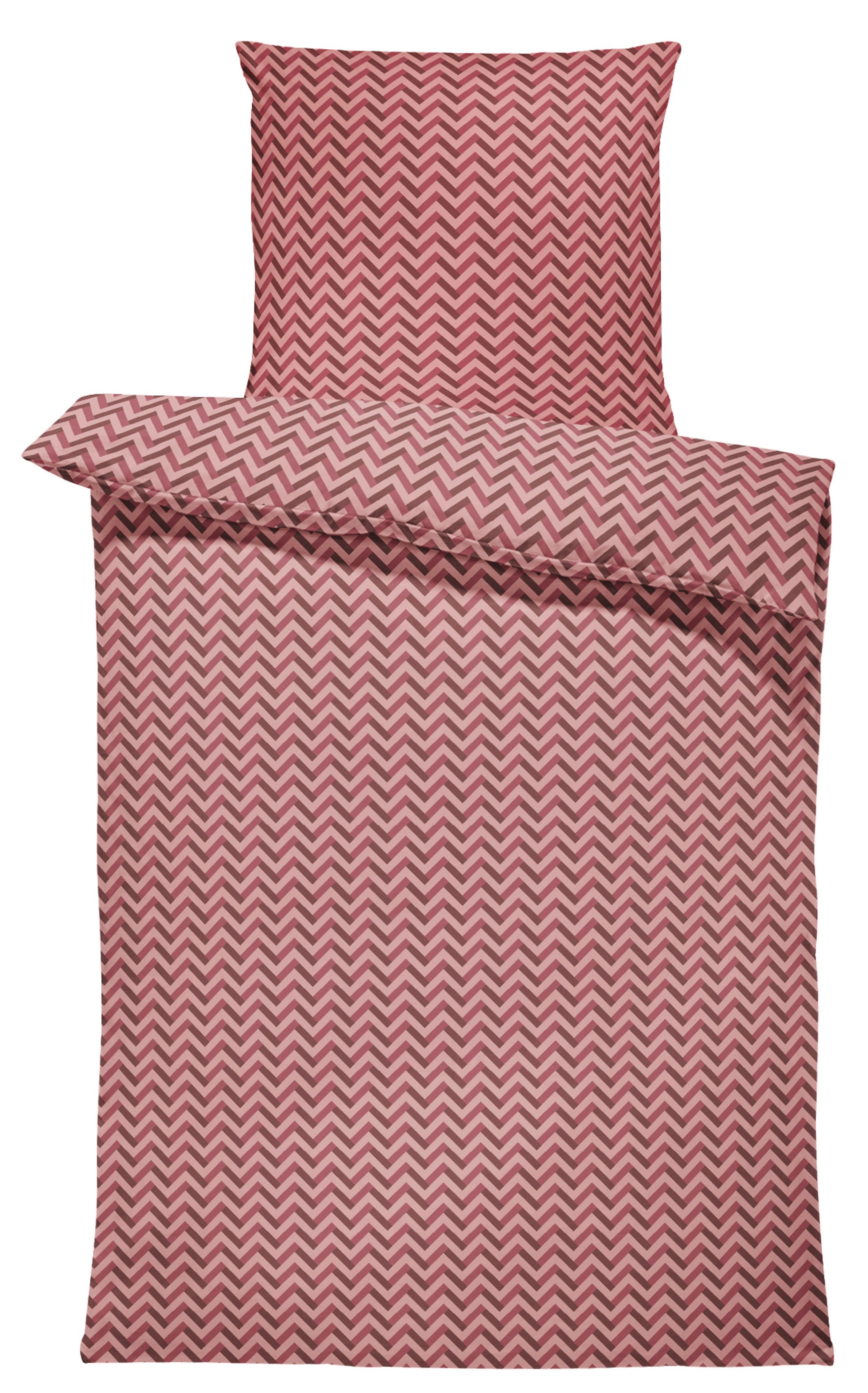 One Home Bettwäsche Zickzack, Jersey, 2 teilig, retro, kuschelig weiche Bau günstig online kaufen