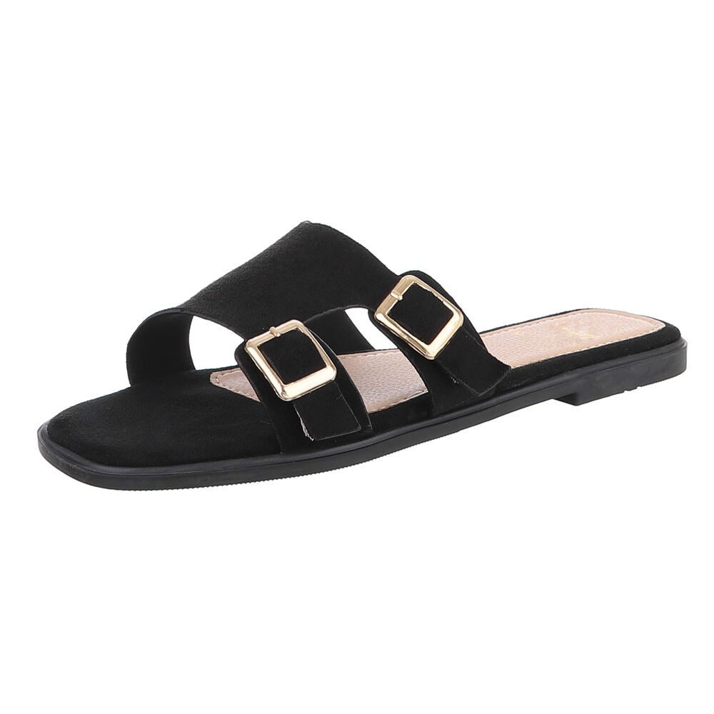 Ital-Design Elegante Slippers mit Schnallen für Damen – Sommerkomfort Panto günstig online kaufen