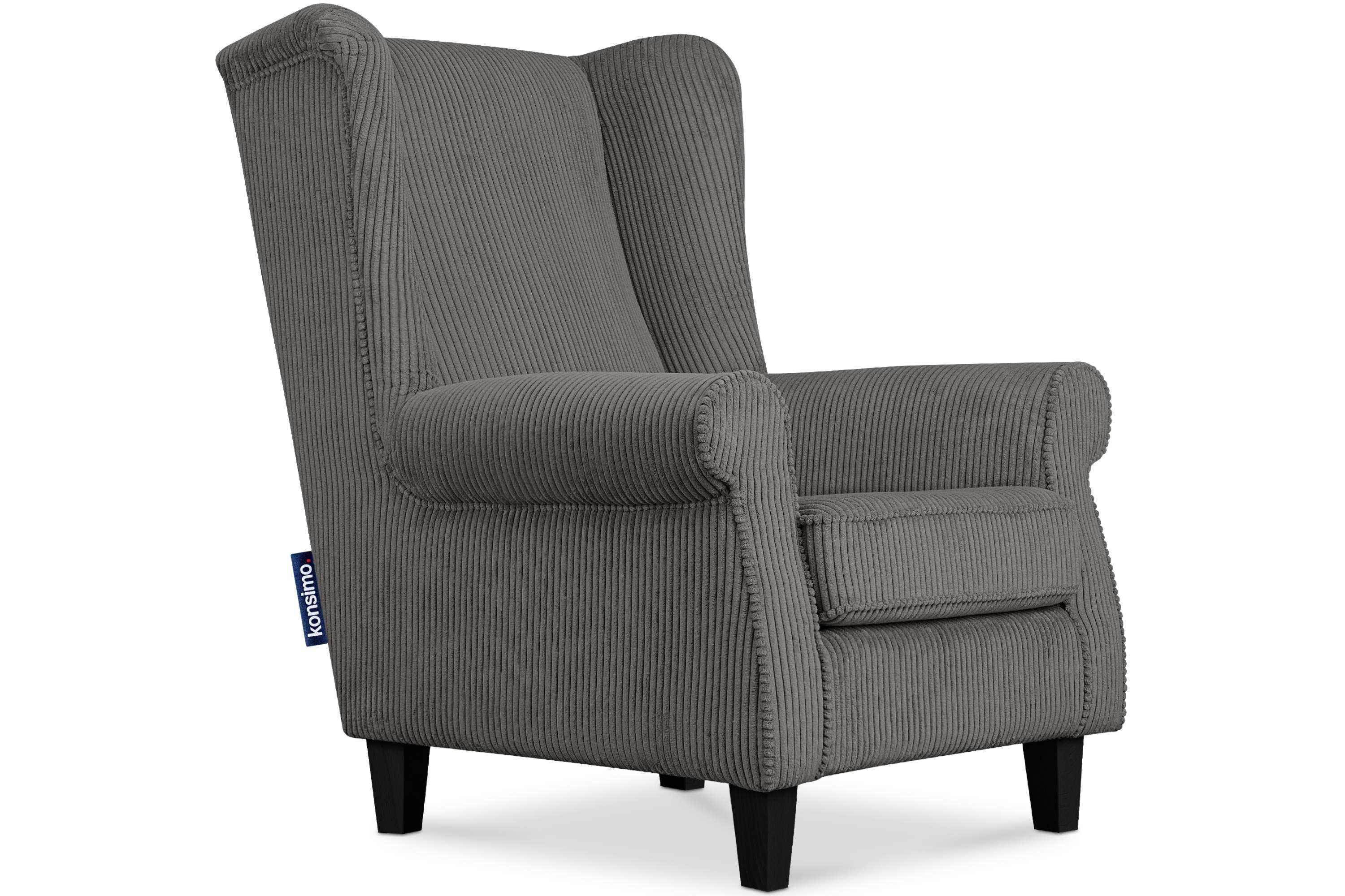 KONSIMO® Ohrensessel MILES Gepolsterter Sessel, mit günstig online kaufen