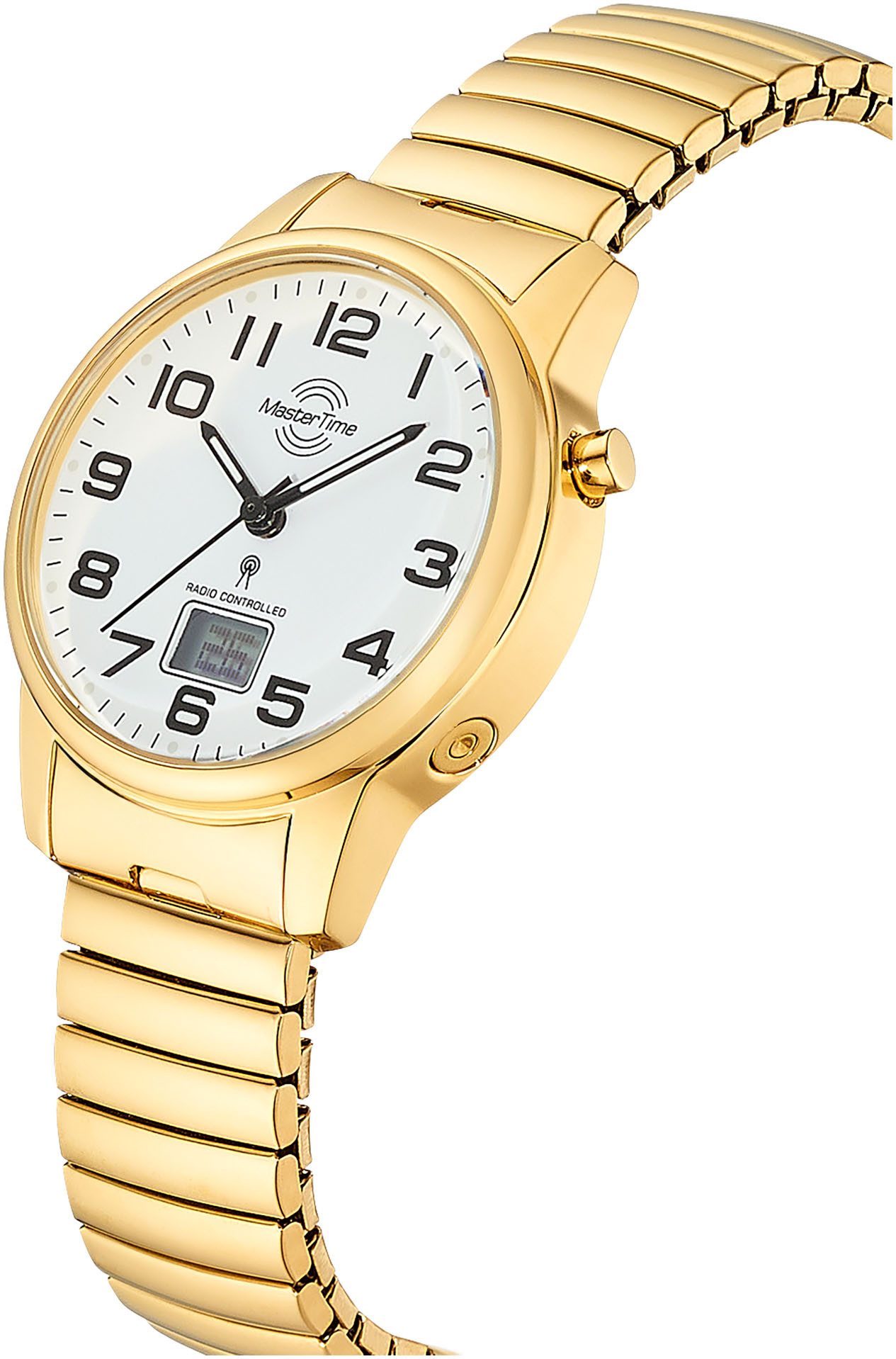 MASTER TIME Funkuhr MTLA-10947-12Z, Quarzuhr, Armbanduhr, Damenuhr, Edelsta günstig online kaufen