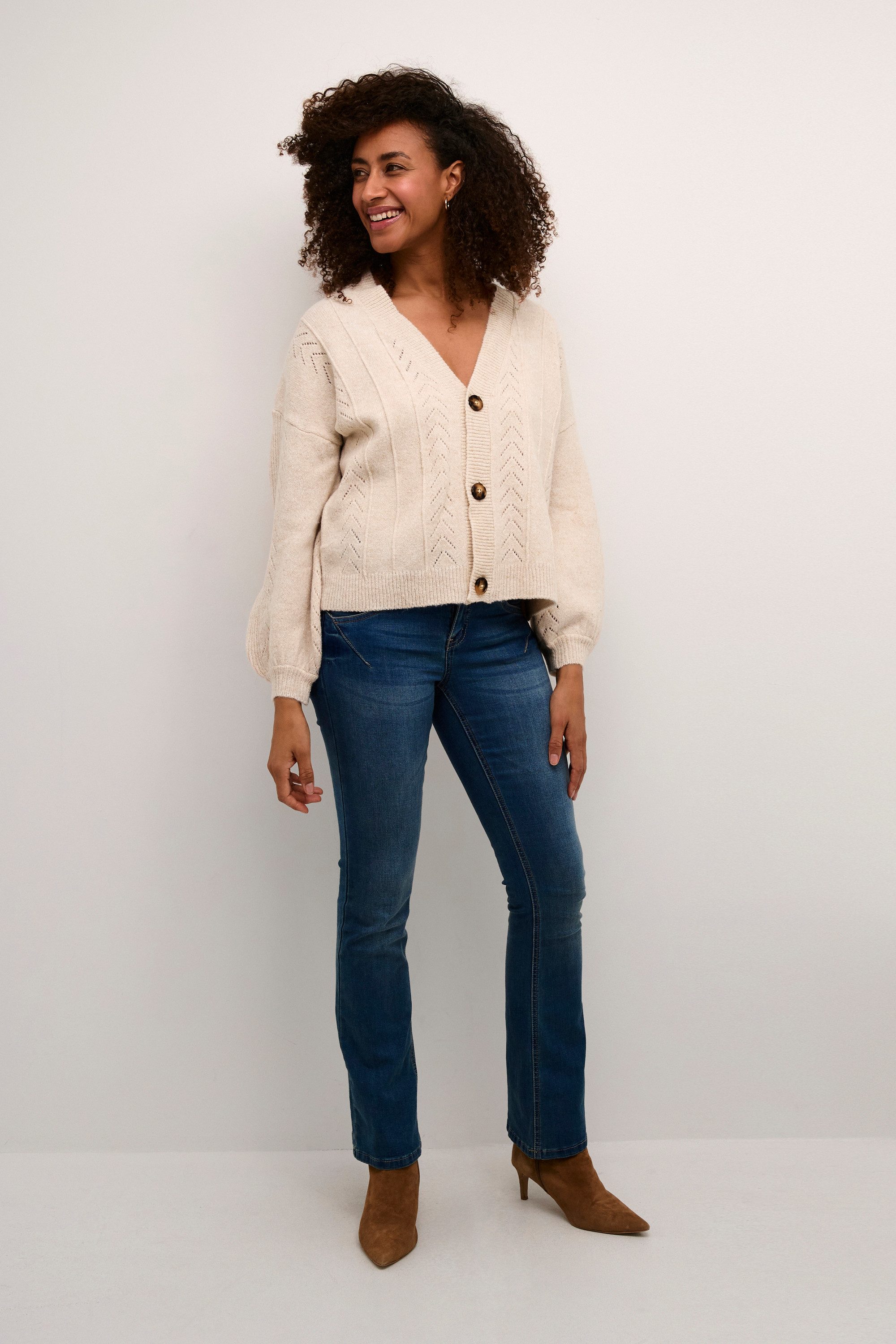 Cream Cardigan Strickjacke CRHoliday