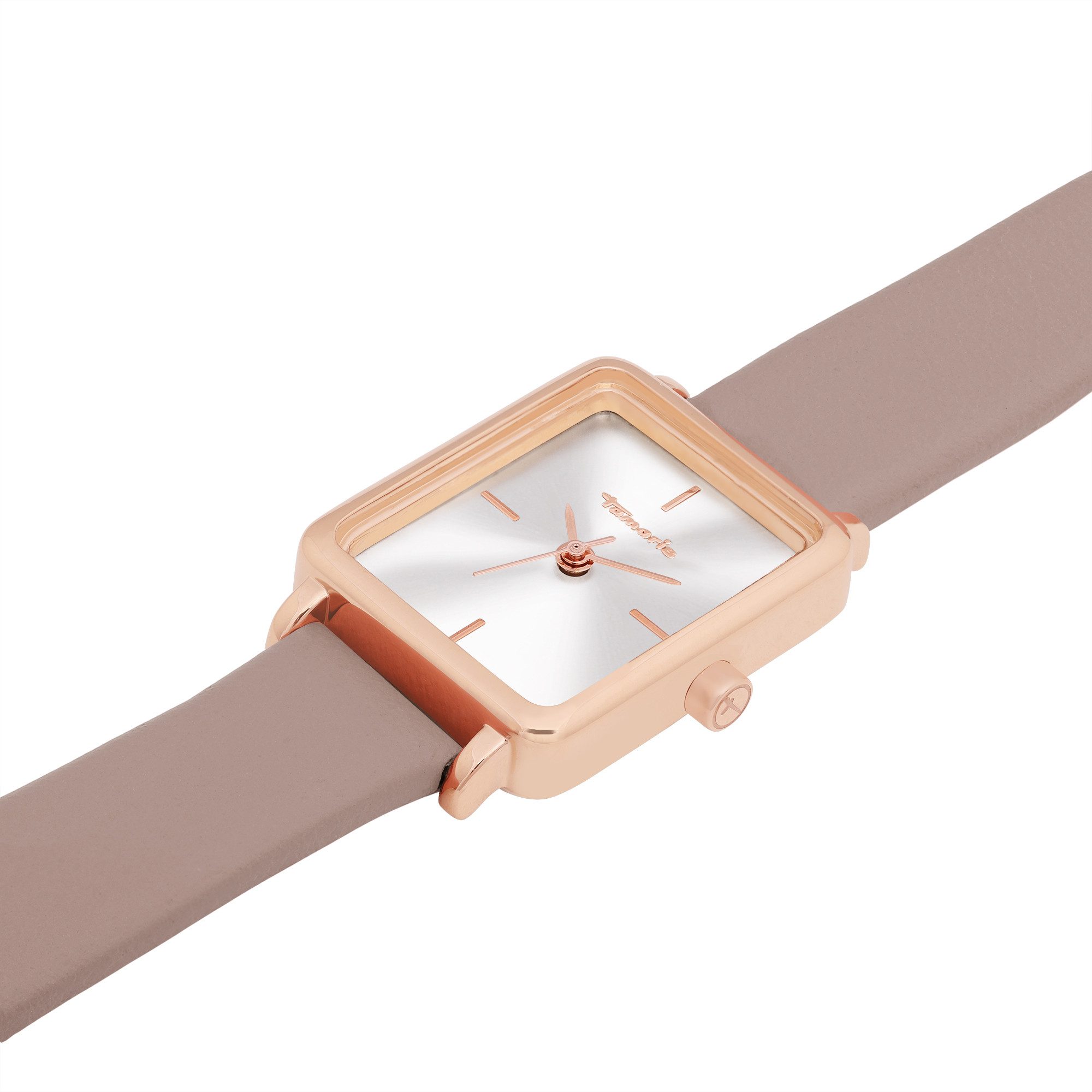 Tamaris Quarzuhr Tiny Leather TT-0236-LQ, Armbanduhr, Damenuhr, Lederarmband, analog