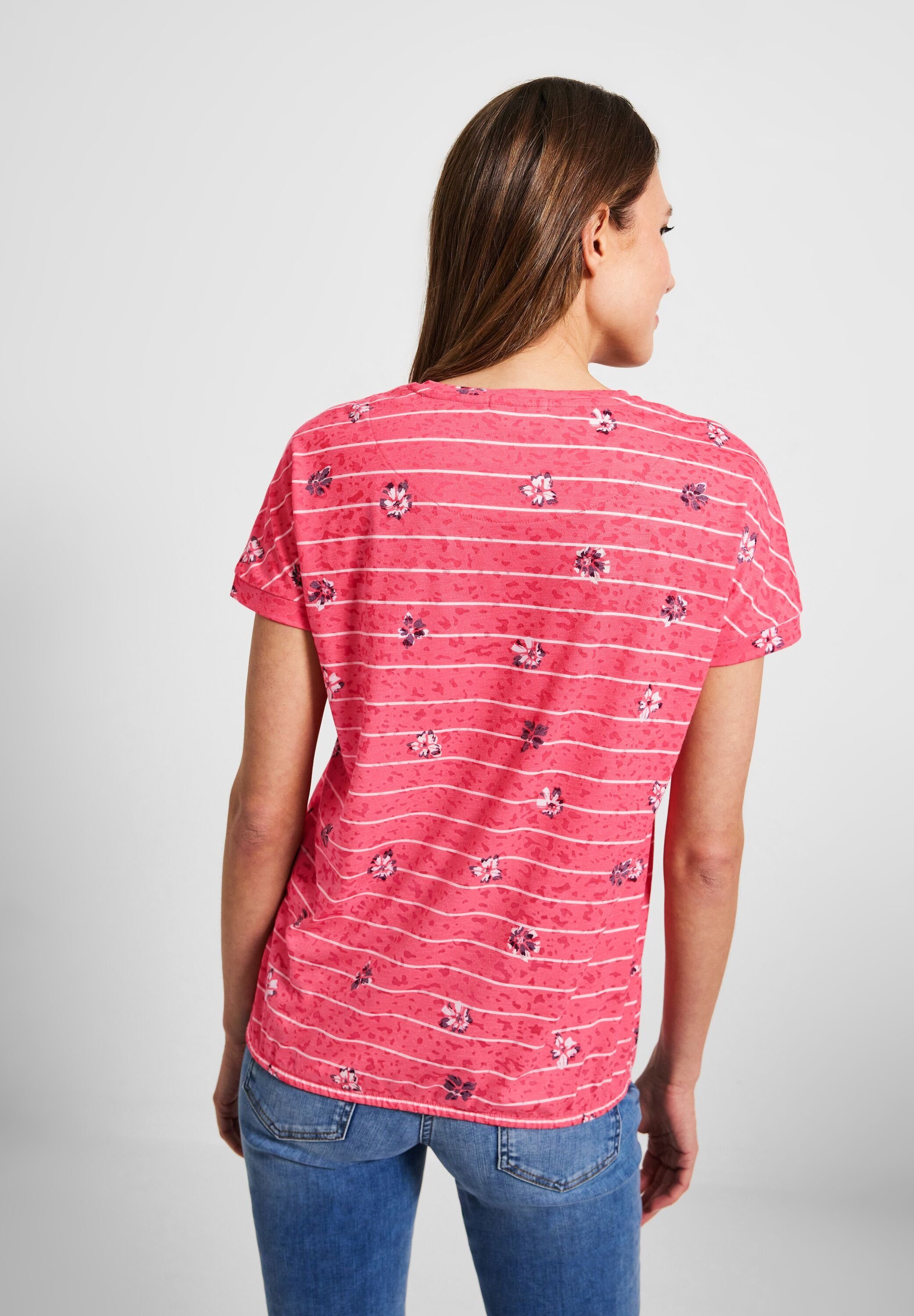 red strawberry T-Shirt Cecil mit Elastiksaum