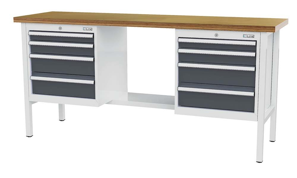 Simplaflex Werkbank Simplaflex Kastenwerkbank mit 8 Schubladen