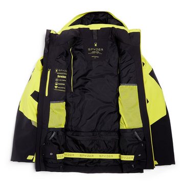 Spyder Skijacke Leader Jacket mit verstell- und abnehmbarem Schneefang