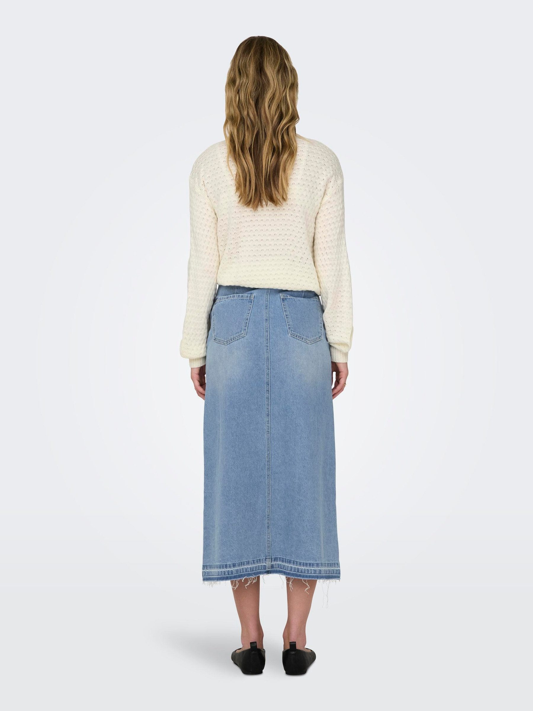 JACQUELINE de YONG Sommerrock Maxi Jeans günstig online kaufen