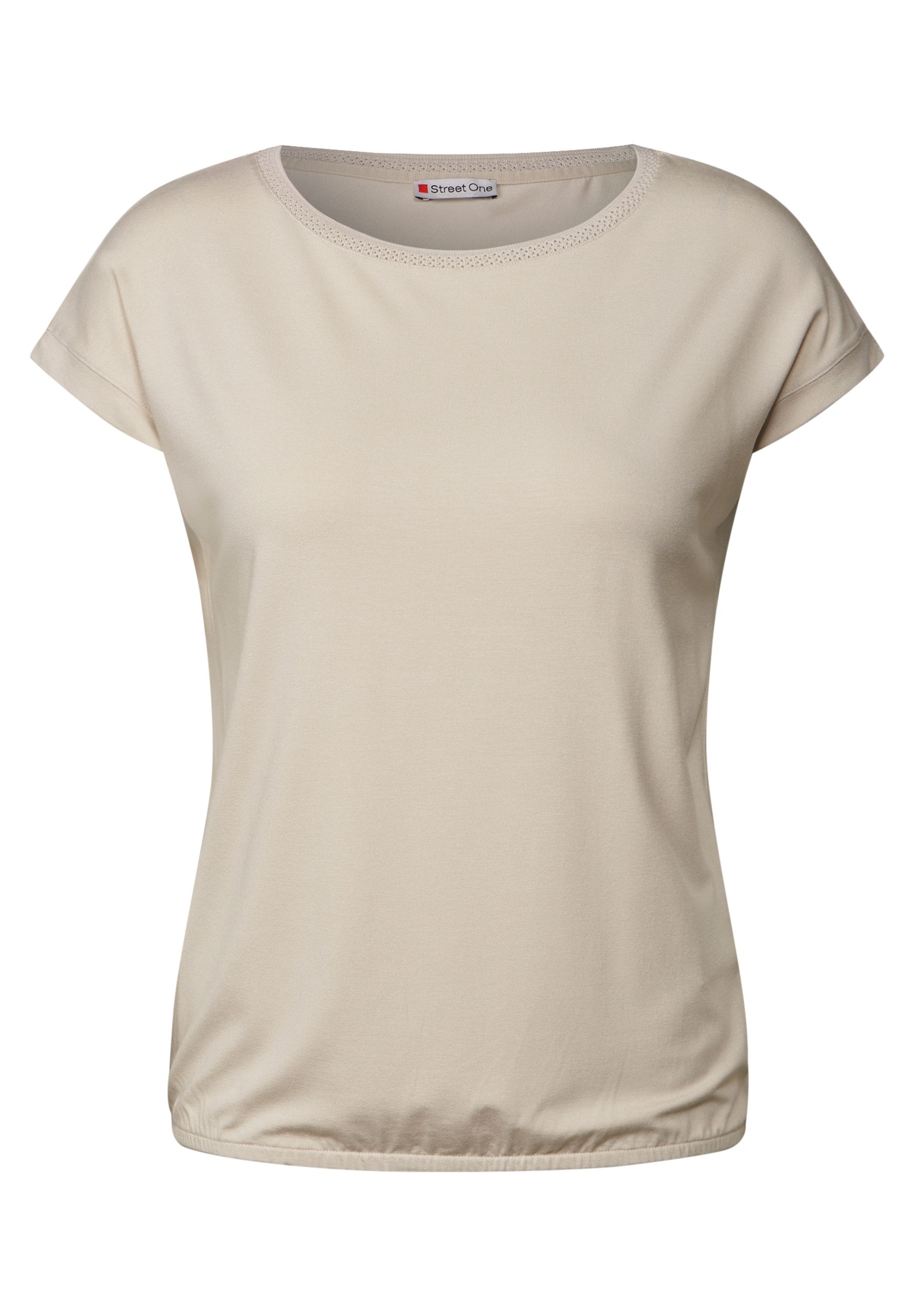 STREET ONE T-Shirt mit U-Boot-Ausschnitt