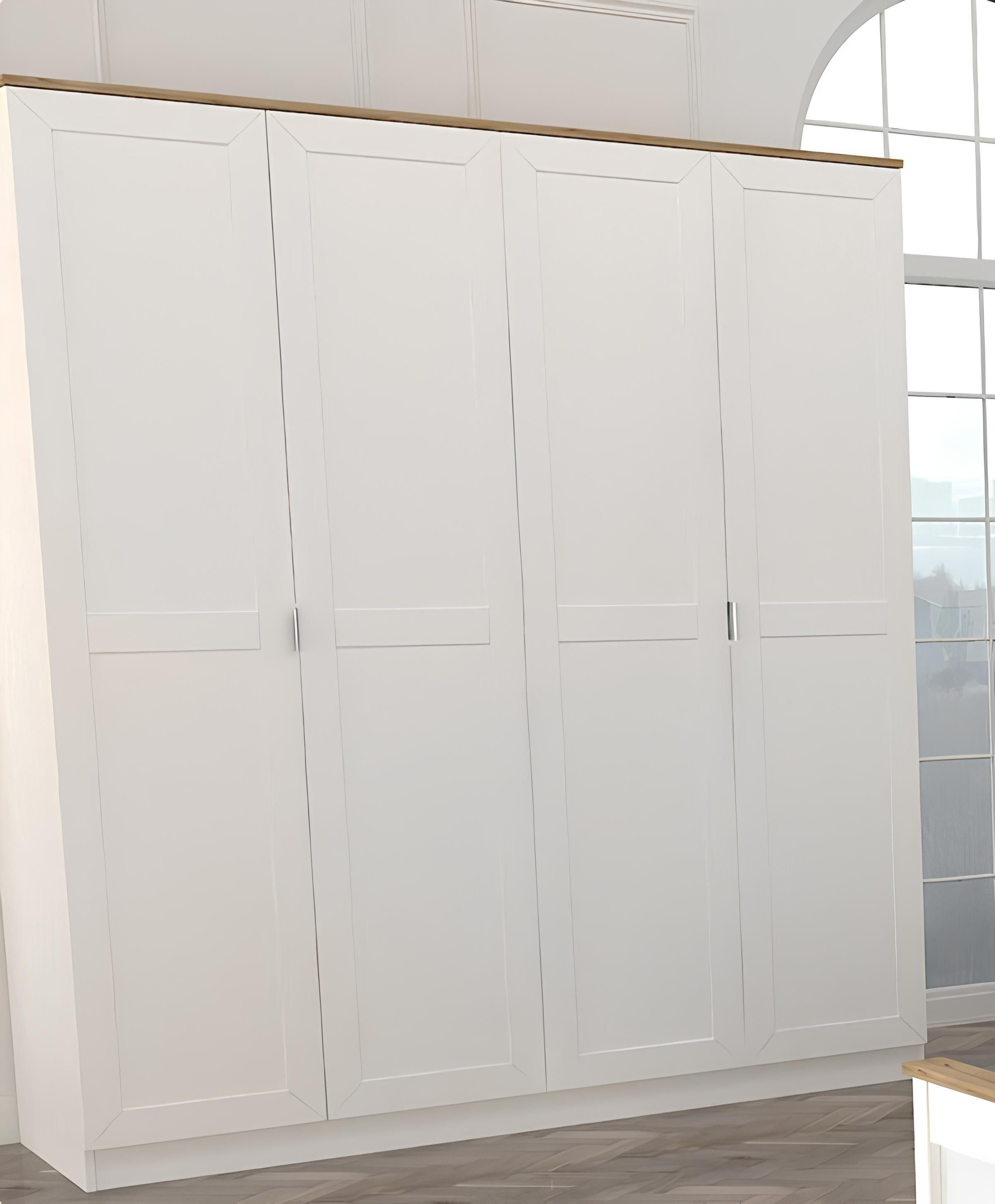 JVmoebel Kleiderschrank Moderner Kleiderschrank in Weiß aus Holz mit luxuriösem Design (Kleiderschrank) Made in Europa