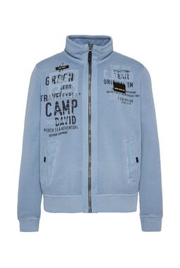 CAMP DAVID Sweatjacke mit Stehkragen