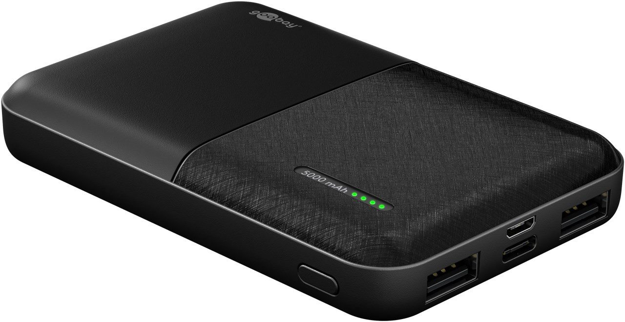 Goobay Halterung goobay 64961 Powerbank Kompakt 5000mAh / Externes Ladegerät/Power