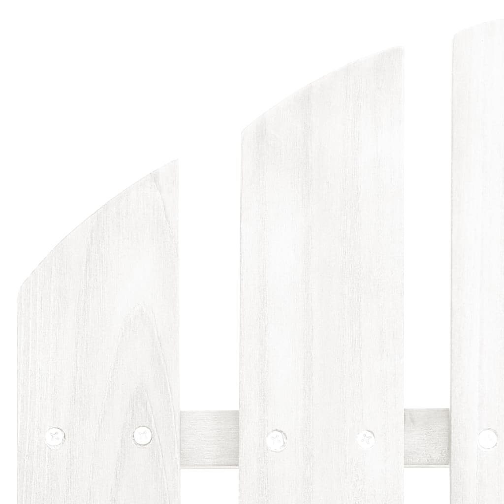 Gartensessel St) (1 Weiß mit Holz Fußstütze Weiß | Weiß Gartenstuhl vidaXL