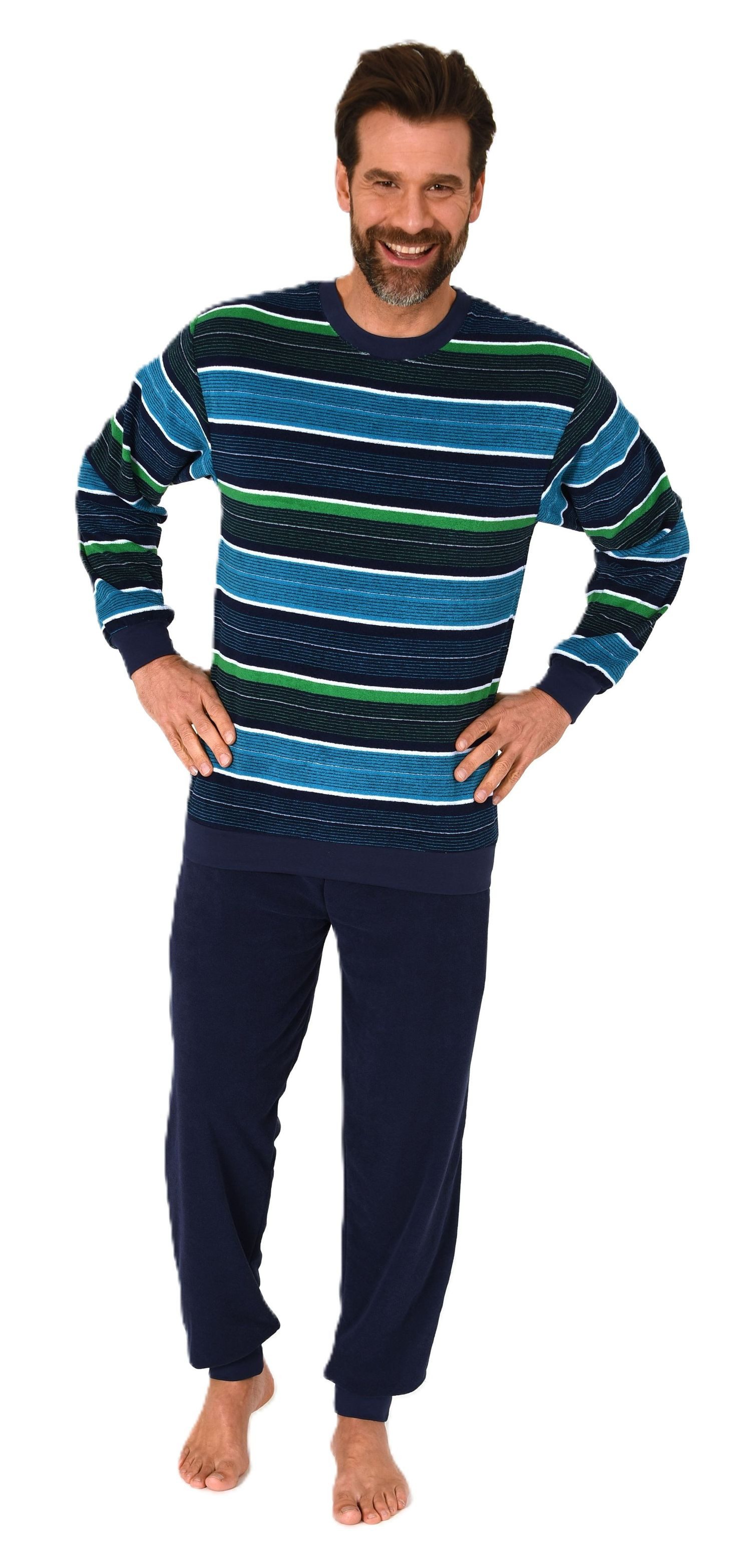 Normann Pyjama Normann Herren Frottee Schlafanzug günstig online kaufen