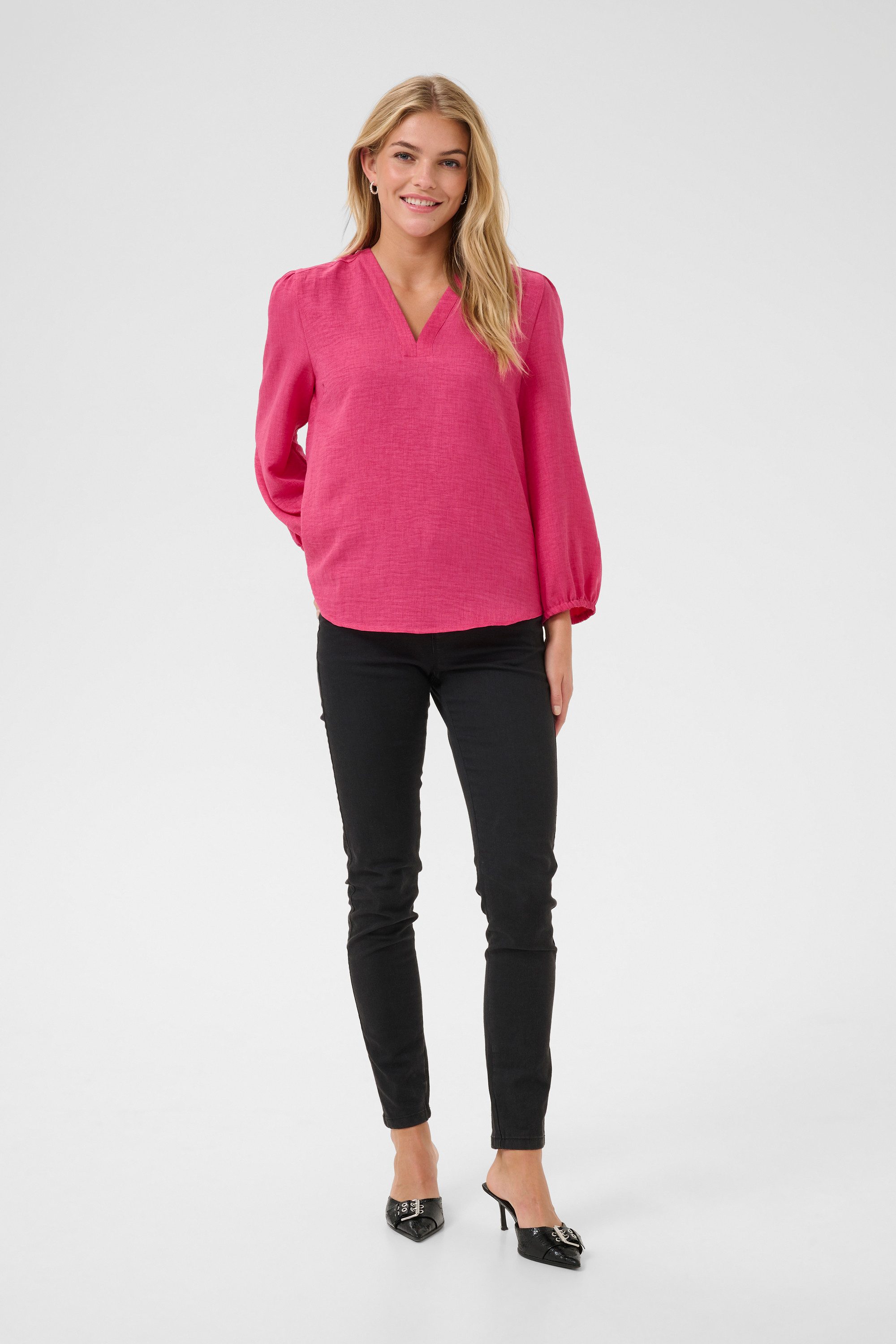 KAFFE Langarmbluse Langarm-Bluse KAellen günstig online kaufen