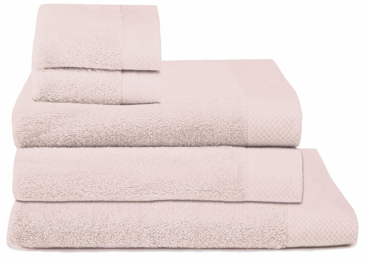 Seahorse Handtuch Set Seahorse Pure, Walkfrottee (Set, 5-St), 100% superweiche Frotteebaumwolle, saugfähig, weich