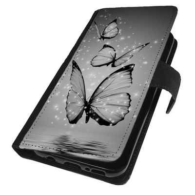 Traumhuelle Handyhülle MOTIV 8 Schmetterling Hülle für iPhone Xiaomi Google Huawei Motorola, Handy Tasche Flip Case Klapp Cover Book Schutz Hülle Etui
