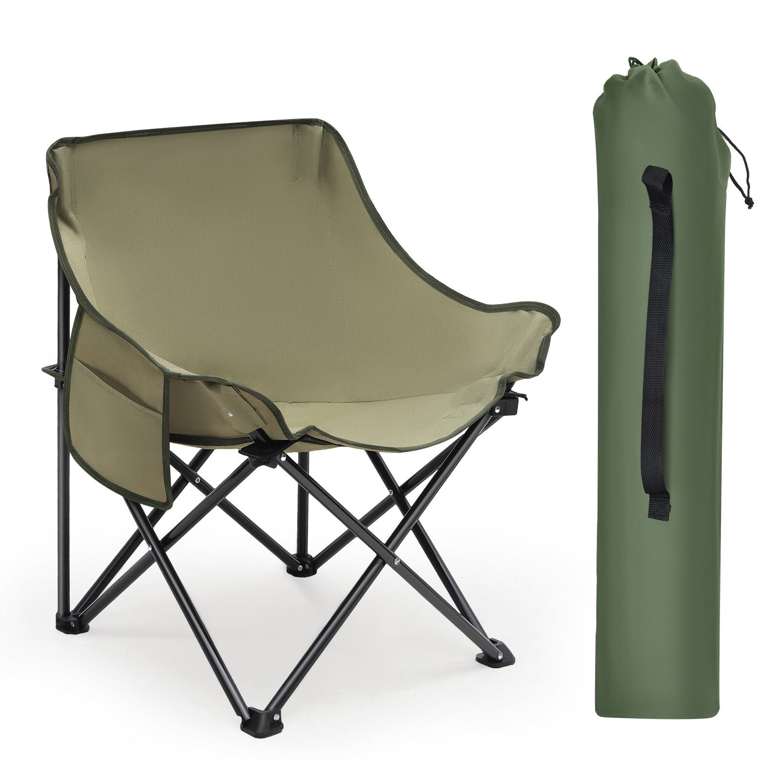 SUNULA Campingstuhl Campingstuhl Faltbar Angelstuhl Klappsessel günstig online kaufen