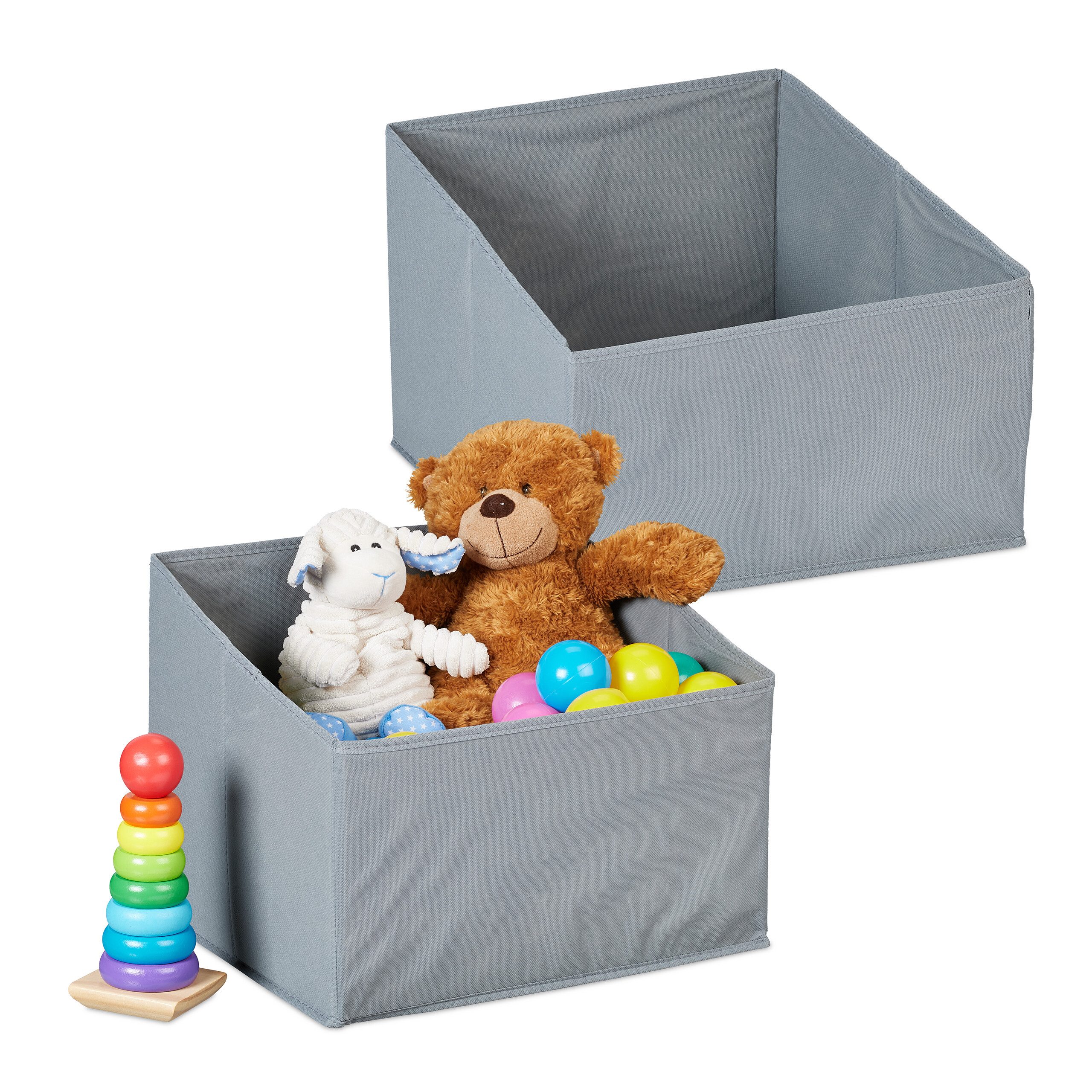 Aufbewahrungskorb Aufbewahrungsbox Vlies 2er Set