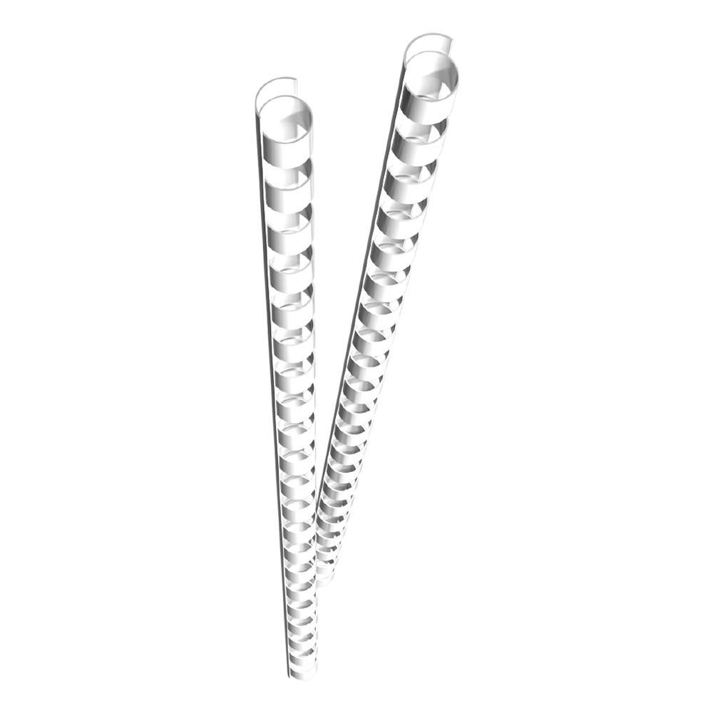 GENIE Drahtbindegerät Kunststoffspiralen DIN A4, 6 mm, 25 Stück, 21-Ring-System, bis 25 Blatt, 180° umschlagbar