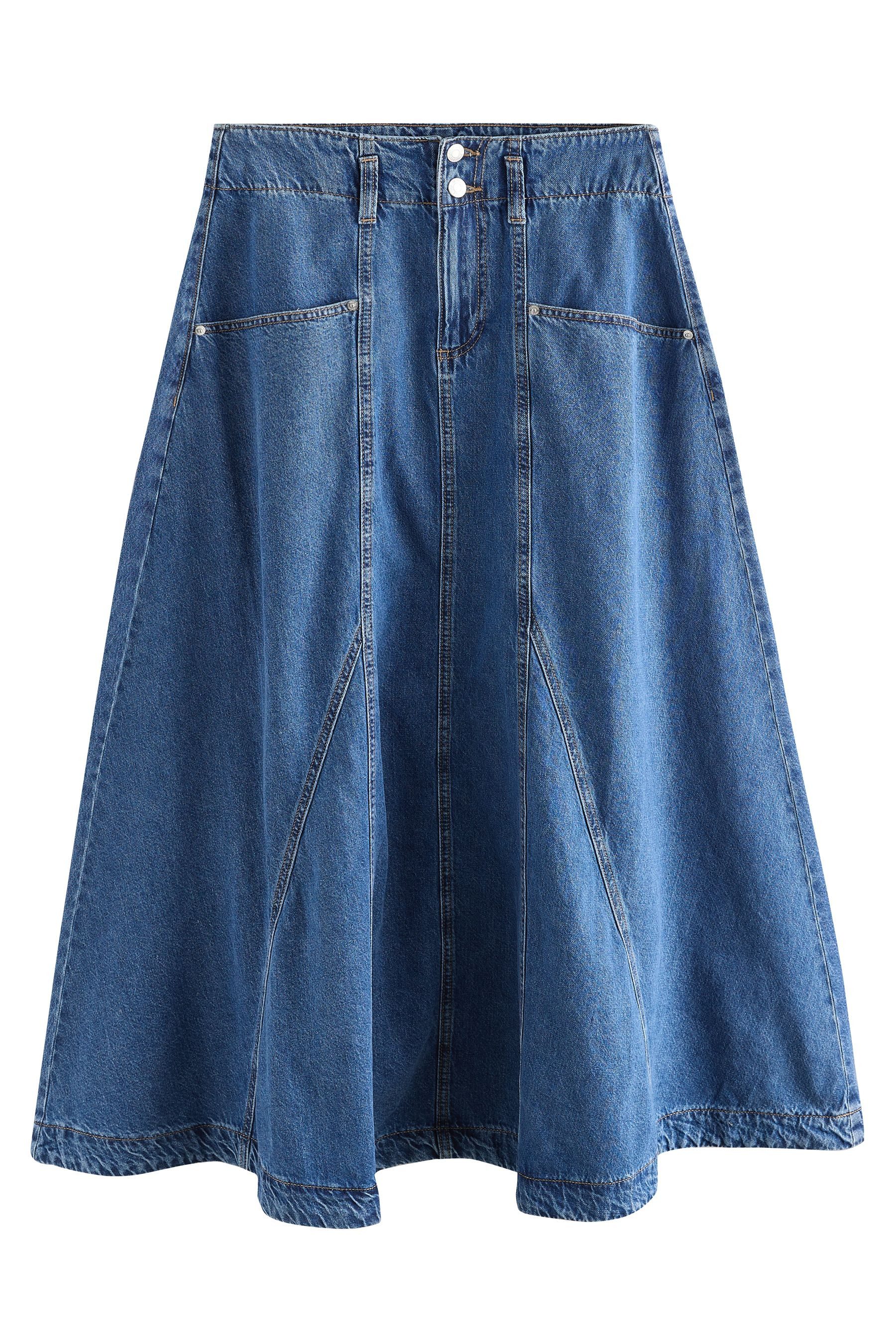 Next Jeansrock Denim-Maxirock (1-tlg)