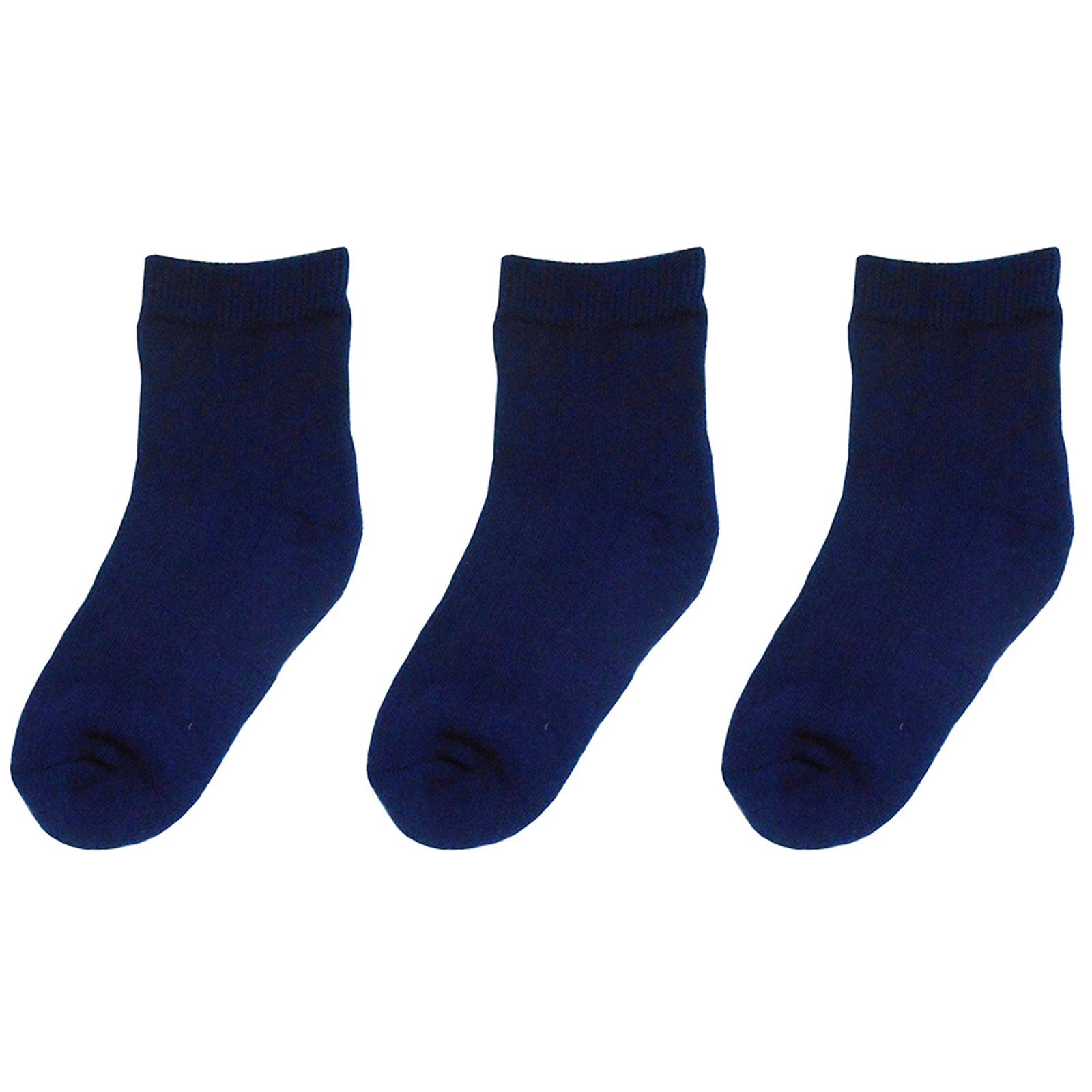 Yalion® Langsocken Weiche Halbplüsch Babysocken mit Yalion socken Kinder Dunkelblau (3-Paar)