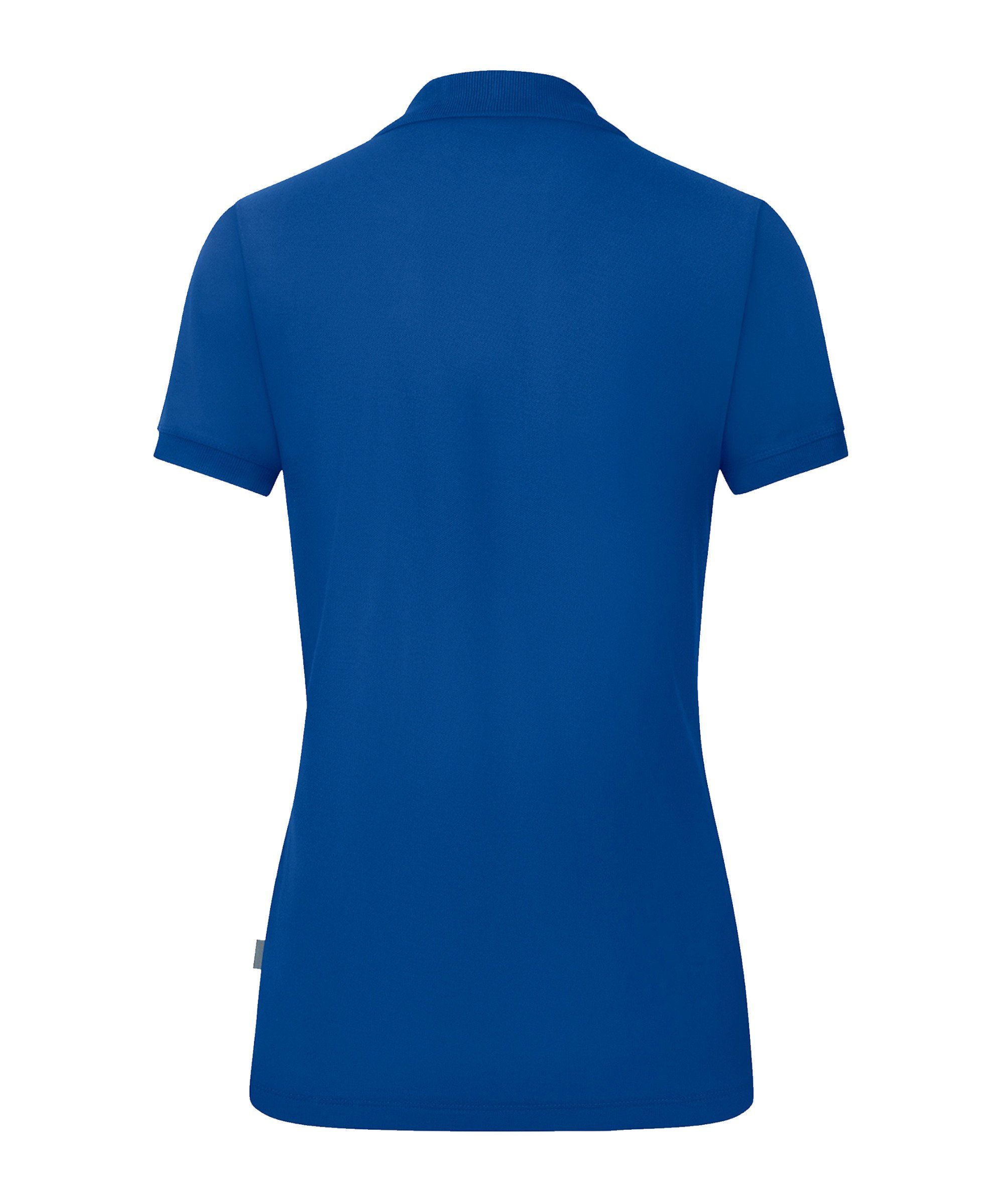Jako Poloshirt Organic Poloshirt Produkt blau Nachhaltiges Damen