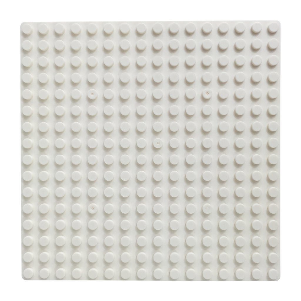 Katara 8er Grundbauplatten, 16x16 Noppen, 13 cm x 13 cm Konstruktionsspielsteine, (8er Set), weiß, 100% Kompatibel Sluban, Papimax, Q-Bricks, LEGO®