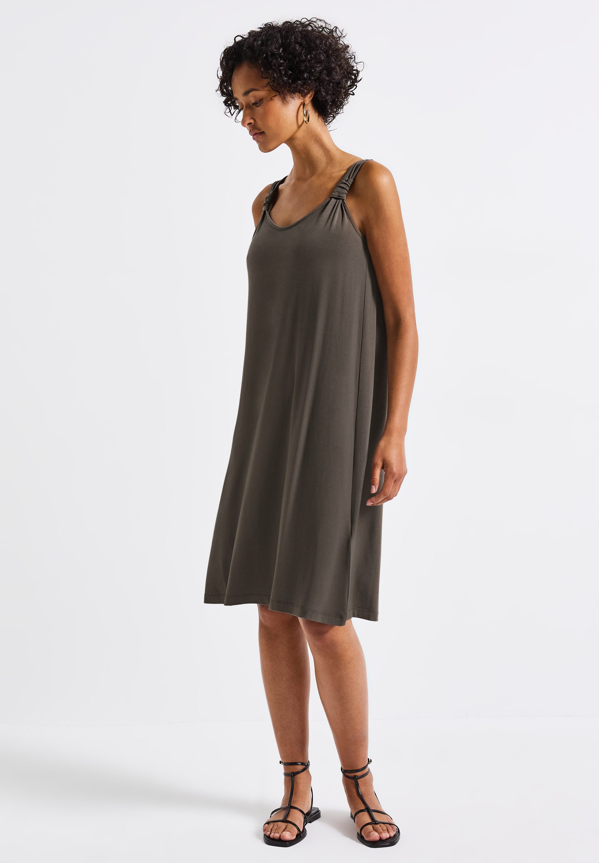 STREET ONE Jerseykleid in Unifarbe günstig online kaufen