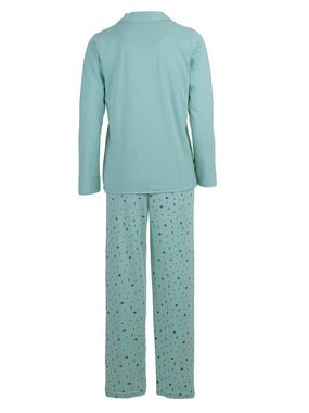 zeitlos Schlafanzug Pyjama Set Langarm - Auge