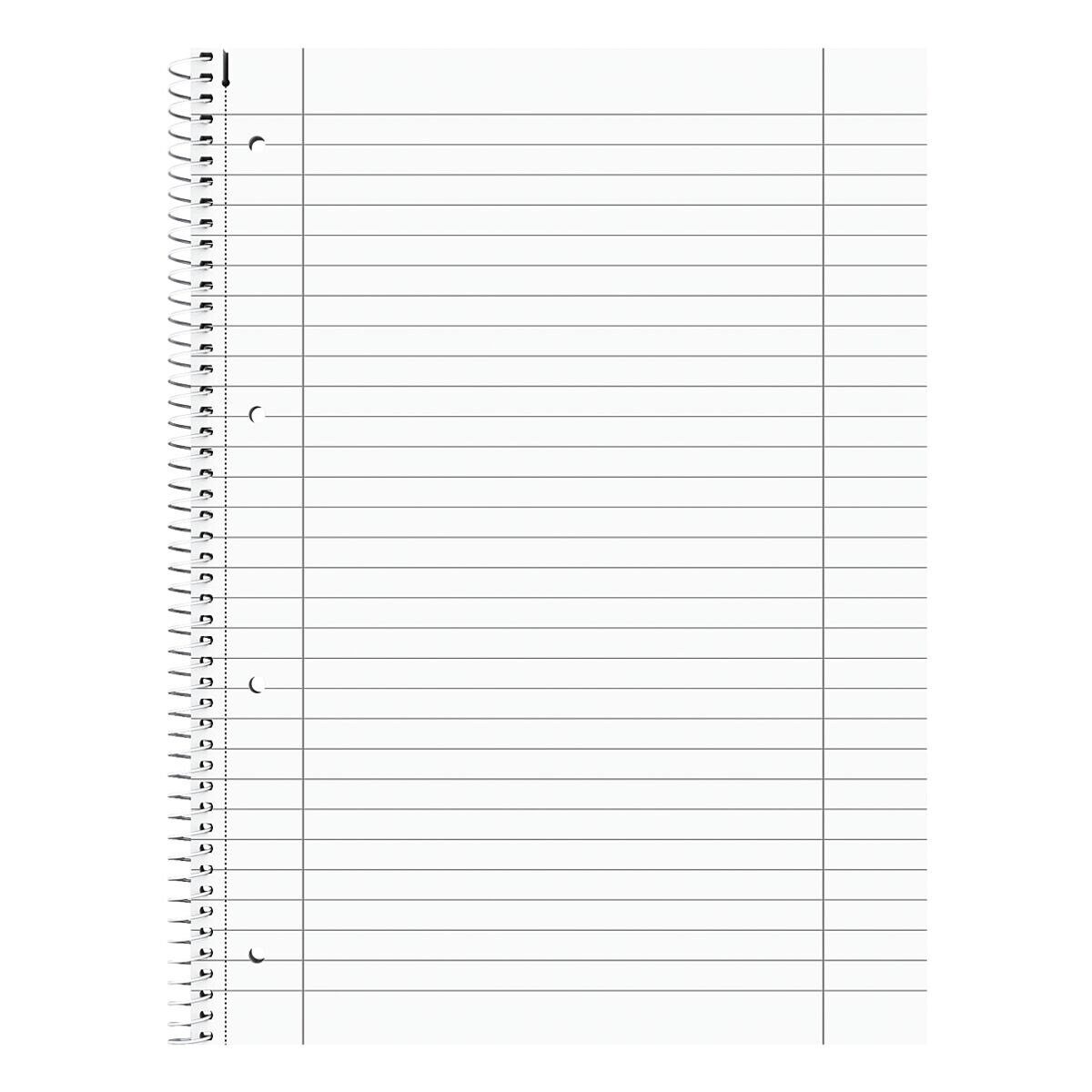 BRUNNEN Collegeblock Student Duo, A4 kariert und liniert, 80 Blatt, 4-fach Lochung, 70 g/m²