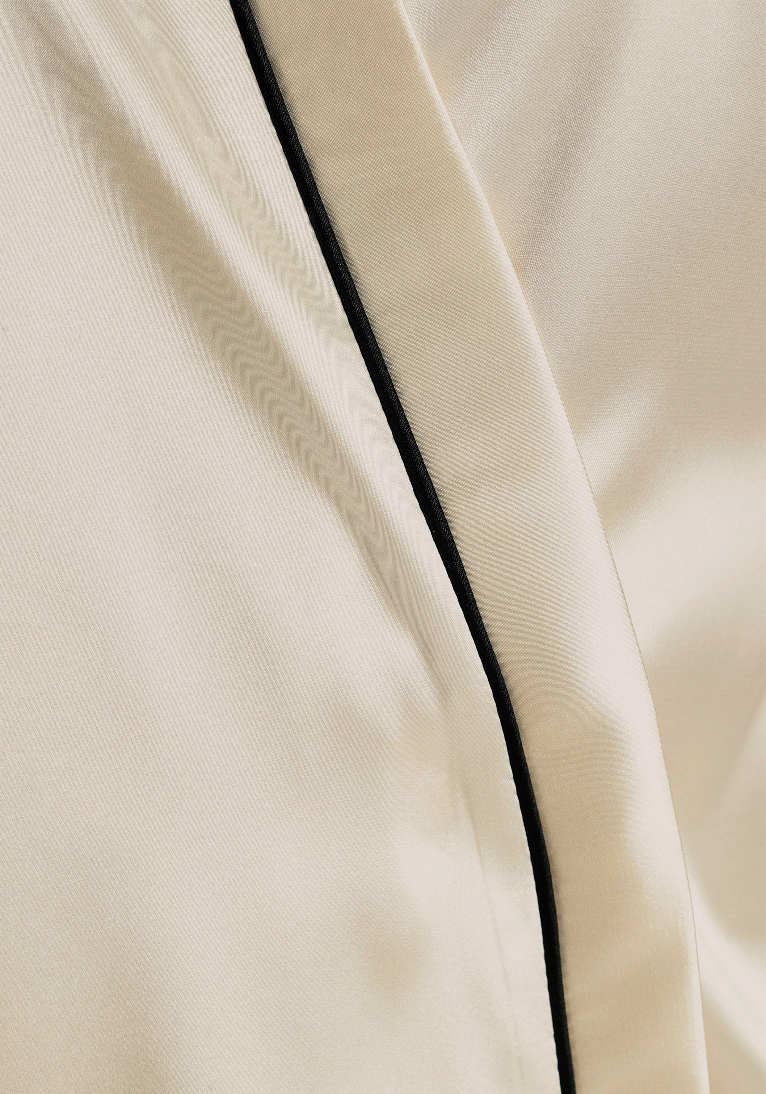 Bruno Banani Kimono, creme mit Kontrastpaspel-Details Kurzform, Satin