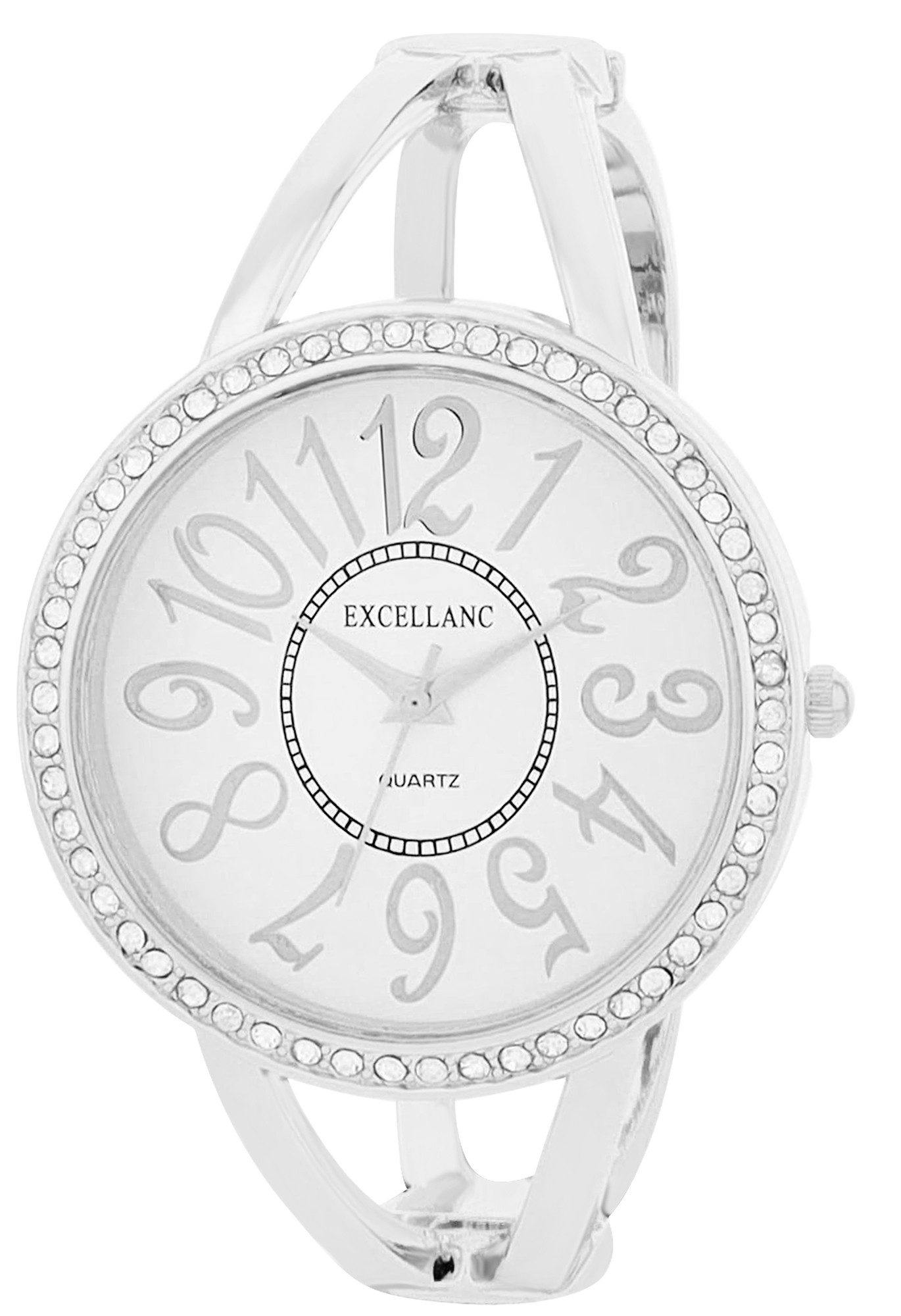 EXCELLANC Quarzuhr 1800270 Spangenuhr mit Metallarmband, verspielt und modern