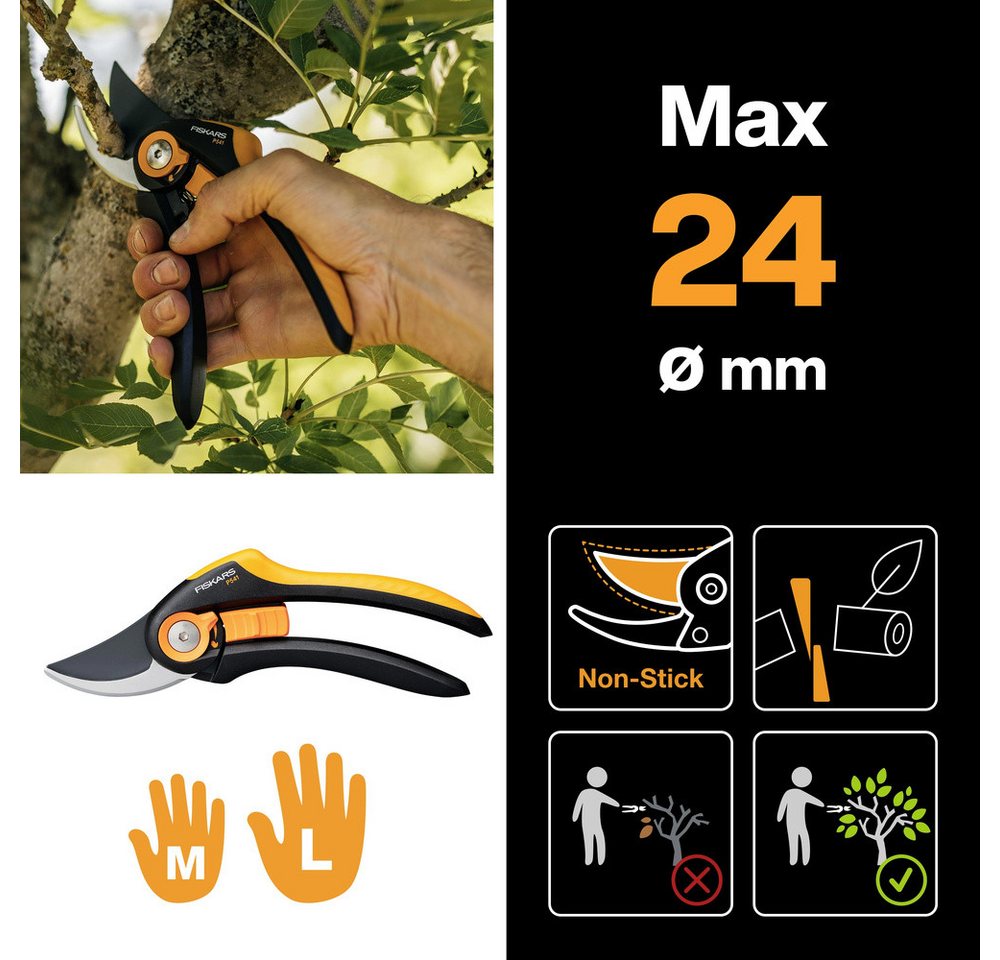 Thumbnail - Fiskars Gartenpflege-Set Fiskars 1057169 Plus™ P541 Gartenschere 201 mm