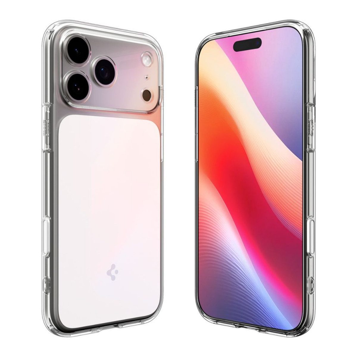 Spigen Handyhülle Ultra Hybrid T mit Magnetfunktion Kompatibel mit iPhone 17 Pro Max 6,9, Hybridhülle mit integriertem Magnetring und weißem Rahmen