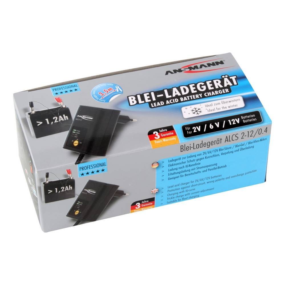 ANSMANN® Ladegerät Autobatterie-Ladegerät, Blei-Akku Ladegerät