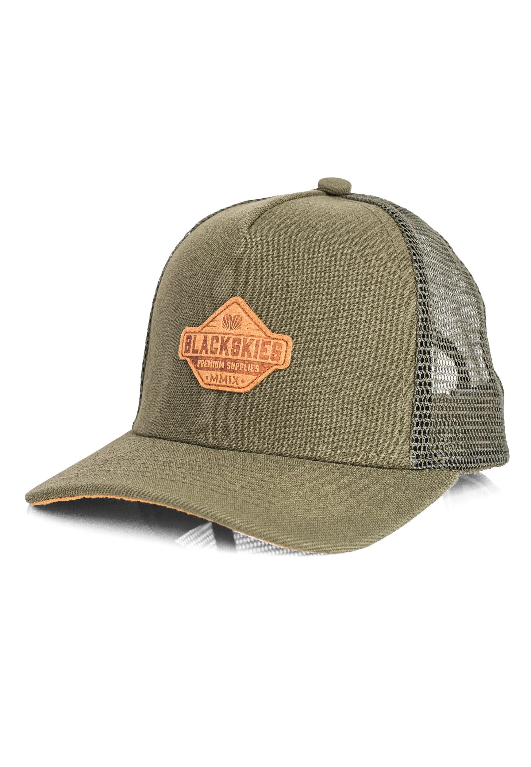 Baseball Cap Essentials Trucker Cap für Kinder - Olive-Braun