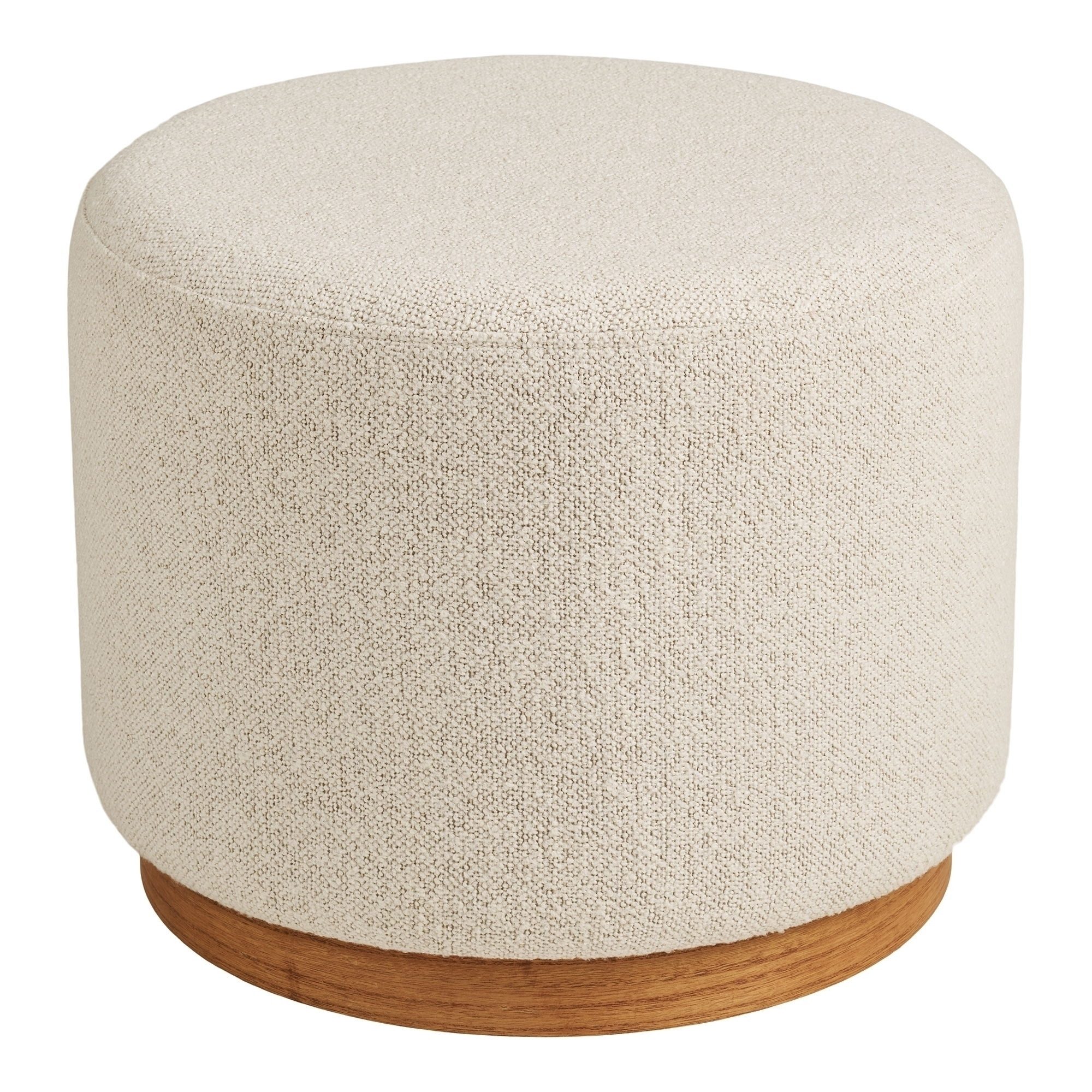 freiraum Pouf Daisy, in Sand, 100% Polyester, Kiefer - 41x50cm (HxD)