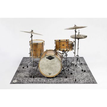 Drum N Base Musikinstrumentenständer, (Zubehör für Drums, Drum-Teppiche), Vintage Drum Teppich Oriental Persian Grey - Drum Teppich