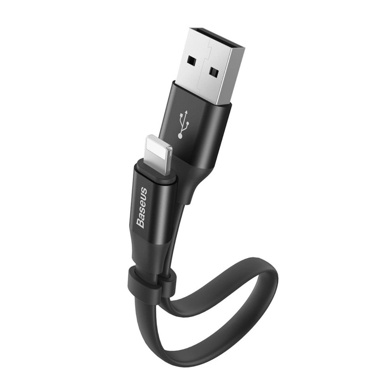 Baseus CALMBJ-B01 USB-Kabel, USB-A, USB-A auf Lightning, 2A Ladeleistung, kompaktes 23 cm Kabel