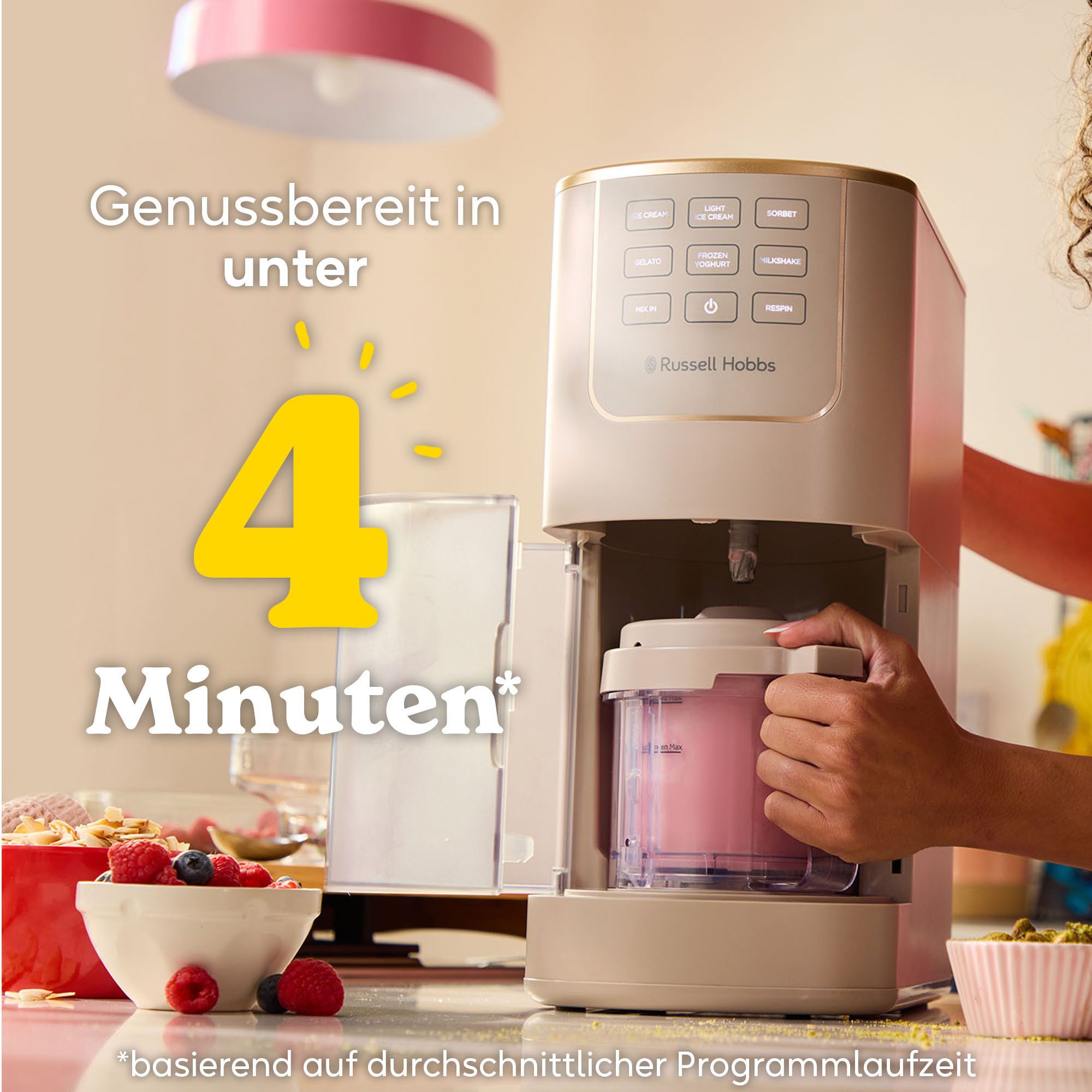 RUSSELL HOBBS Eismaschine Chilluxe 28750-56, für Eiscreme, Sorbet, FrozenYoghurt & Milkshake – Bild 5 von 5