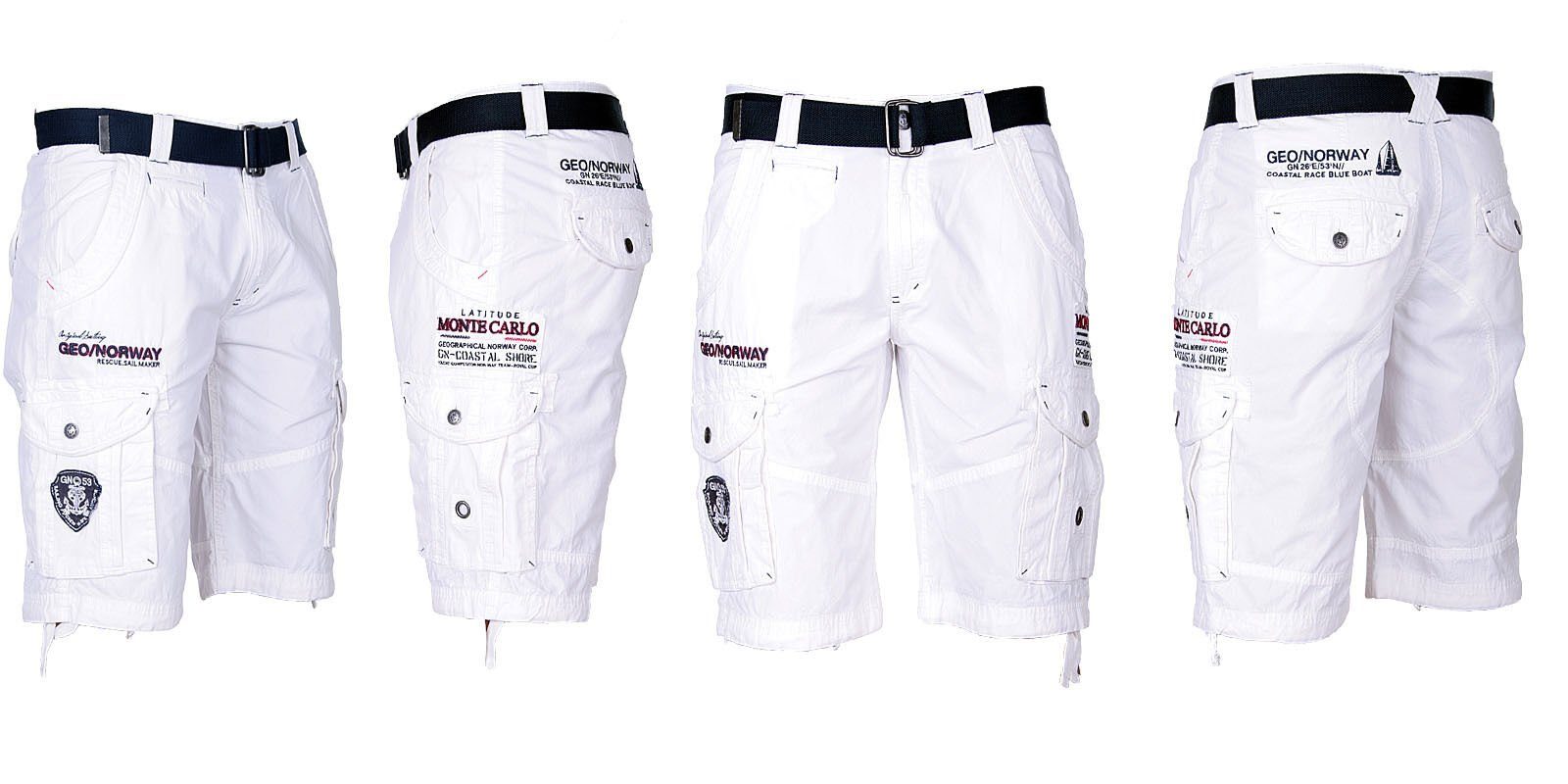 Geographical Norway Shorts Herren Cargo Shorts Kurze Hose SHORT Bermuda knielang Poudre Sommer